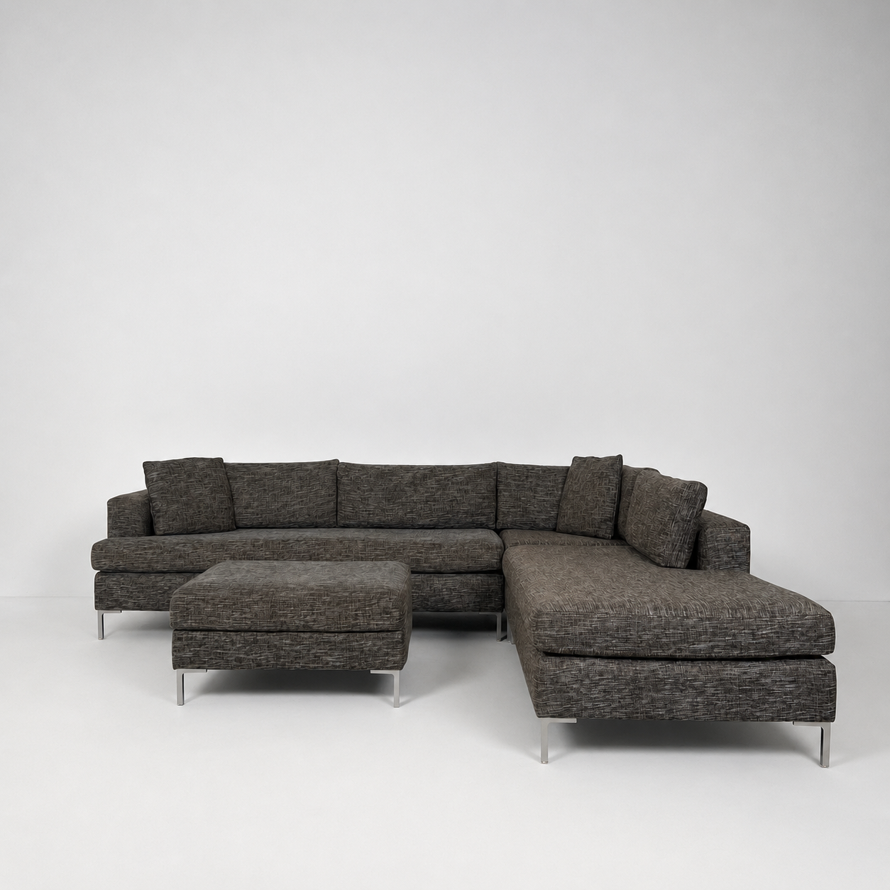 Stylus Sectional + ottoman. Large L shaped sofa couch. Delivery available