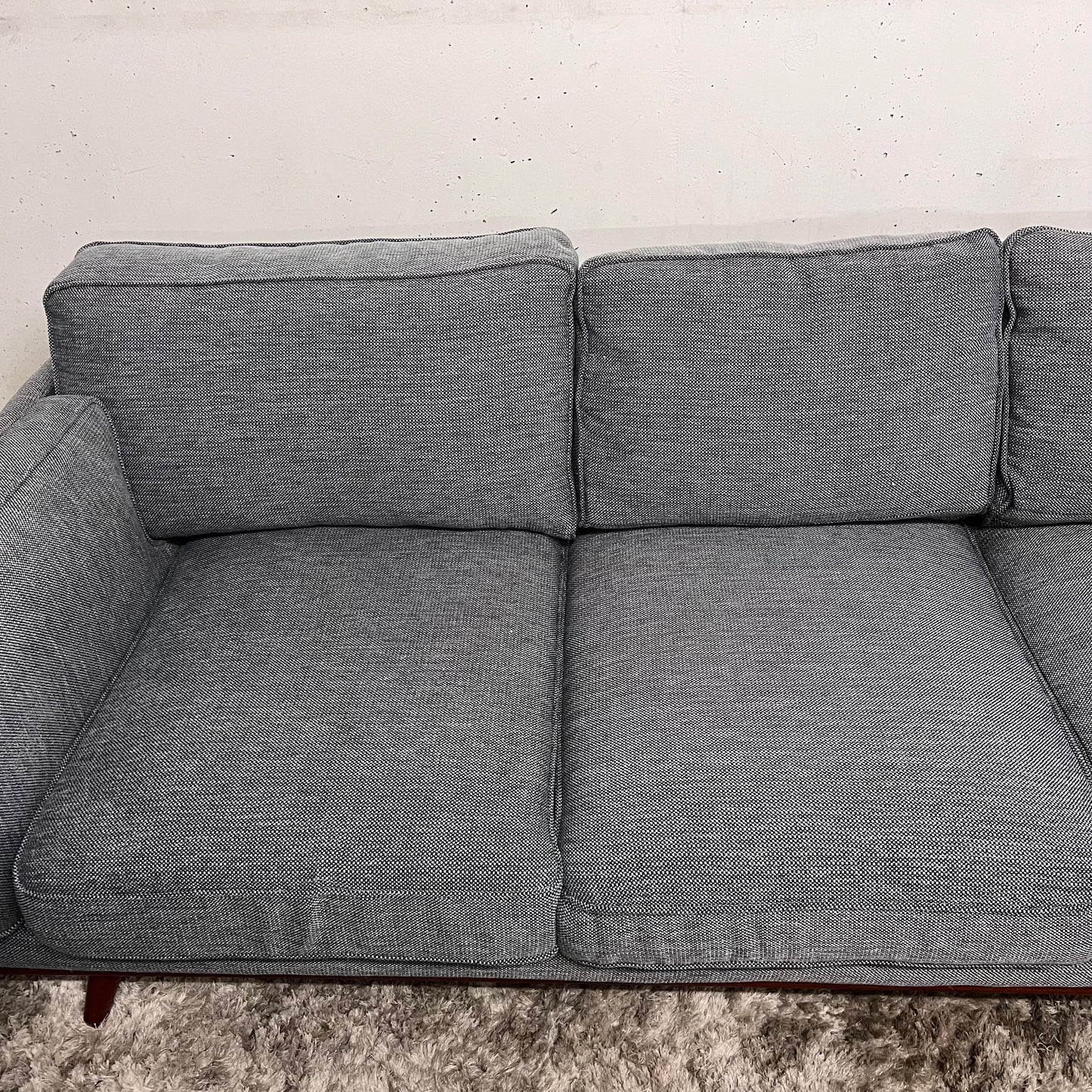 Article timber style sofa and loveseat