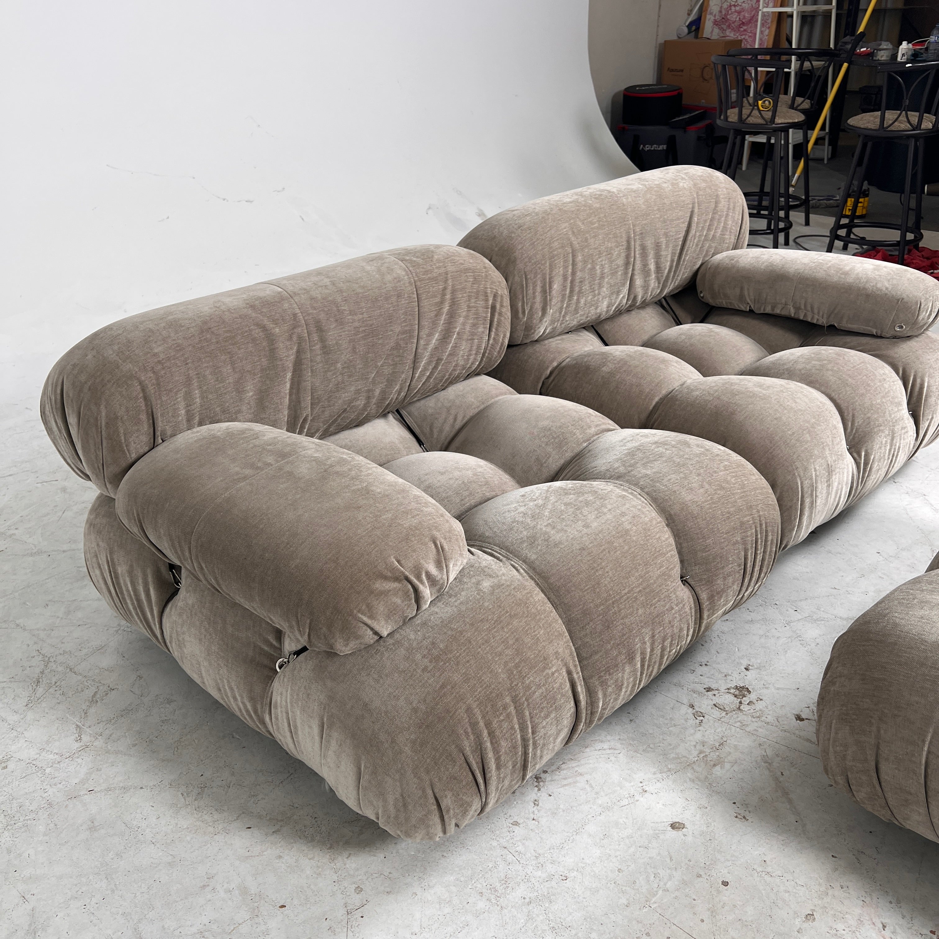 Mario Bellini Modular Sectional. Loveseat + ottoman