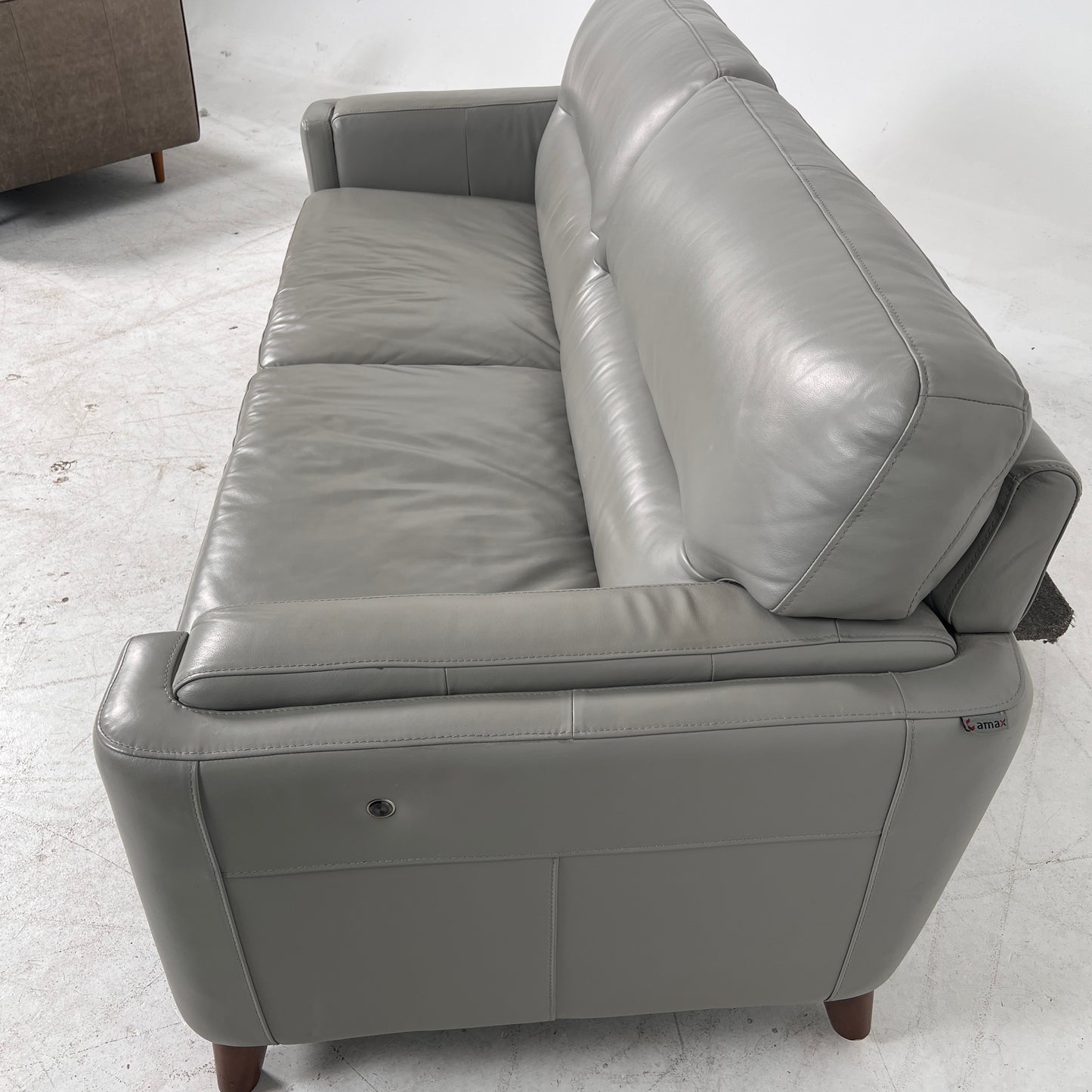 Amax 3 seater Leather sofa. top grain couch loveseat. delivery available