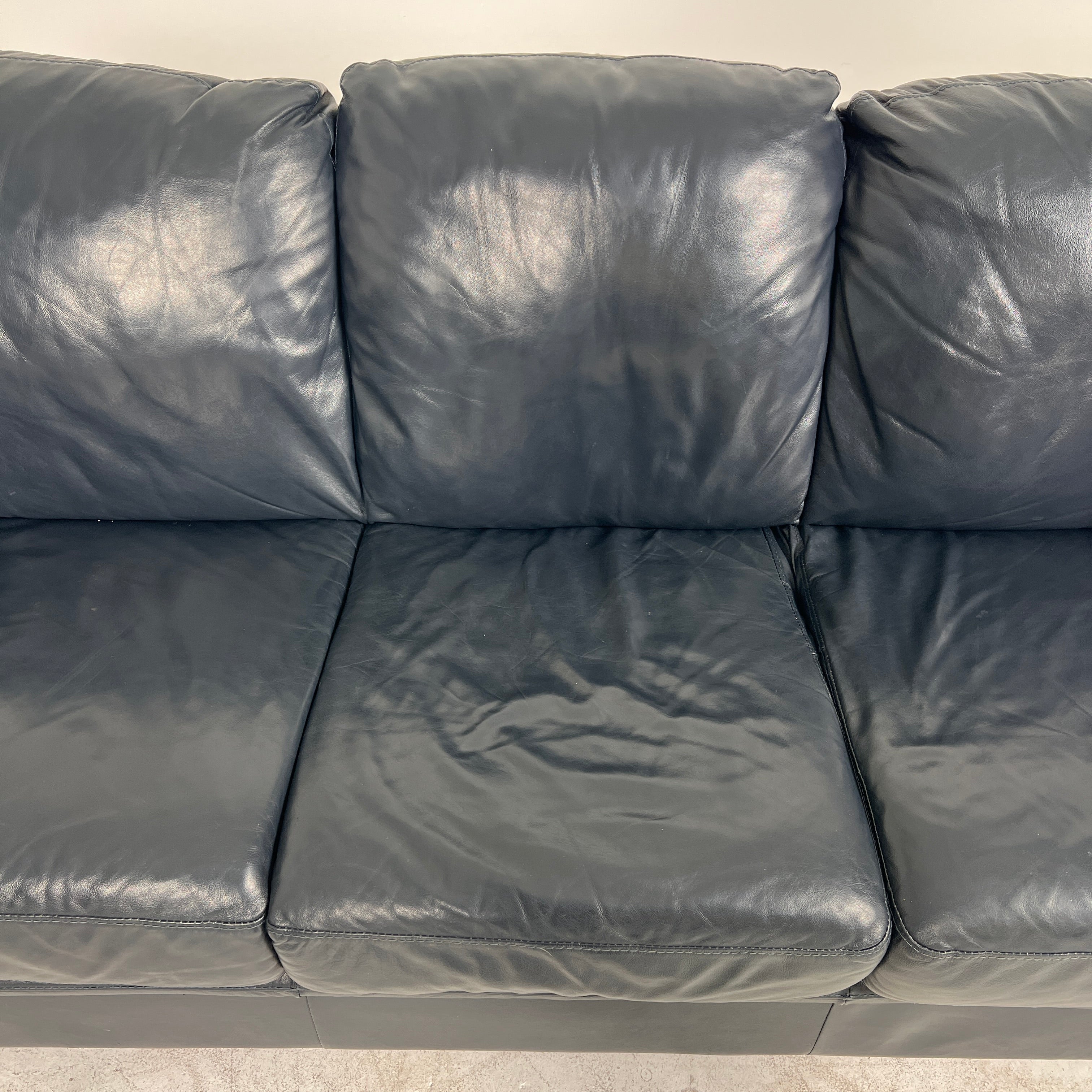 Scan Design Leather sofa Set. 3+2 couch loveseat set. delivery available