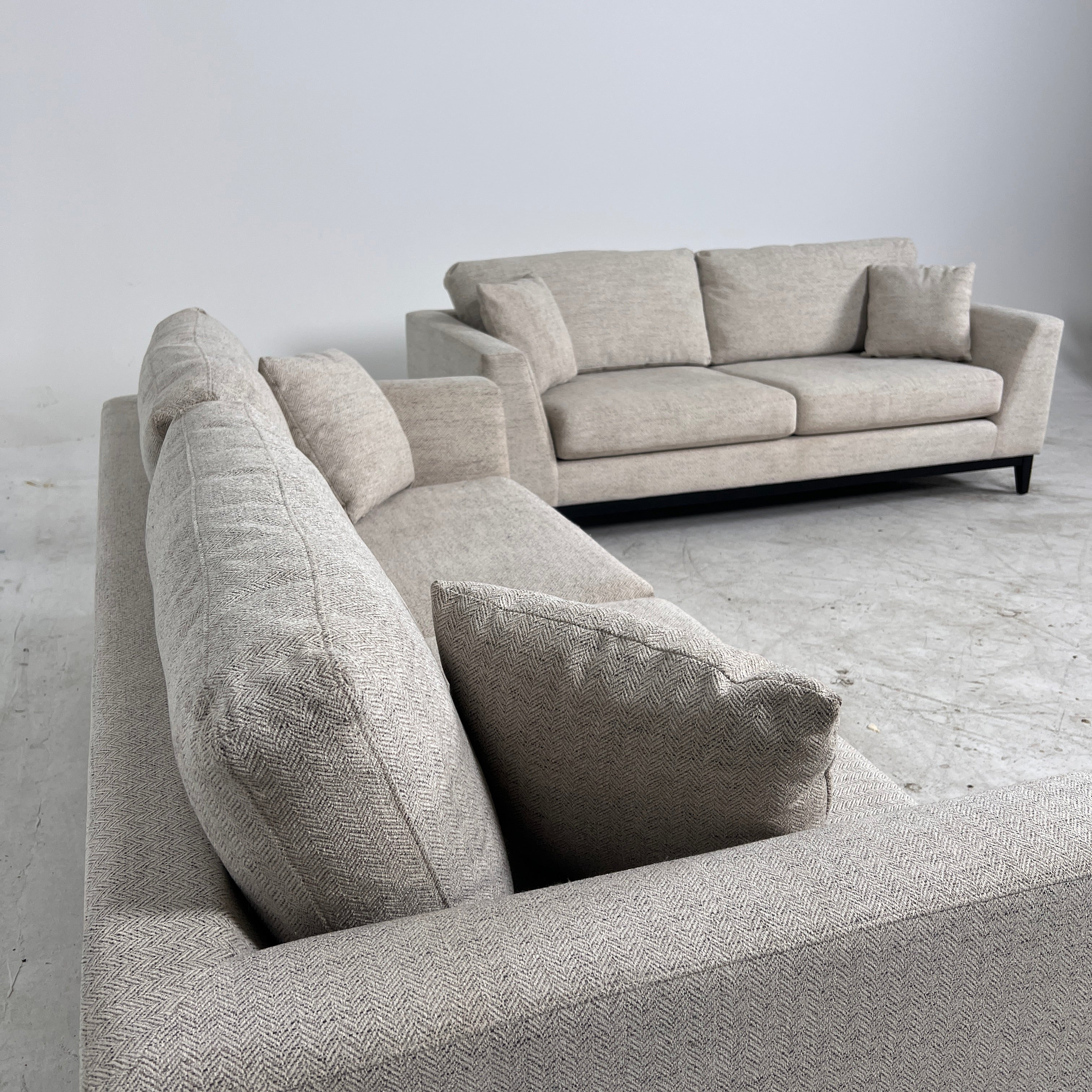 Thomasville Matching Sofas. Identical fabric loveseat couch. delivery available