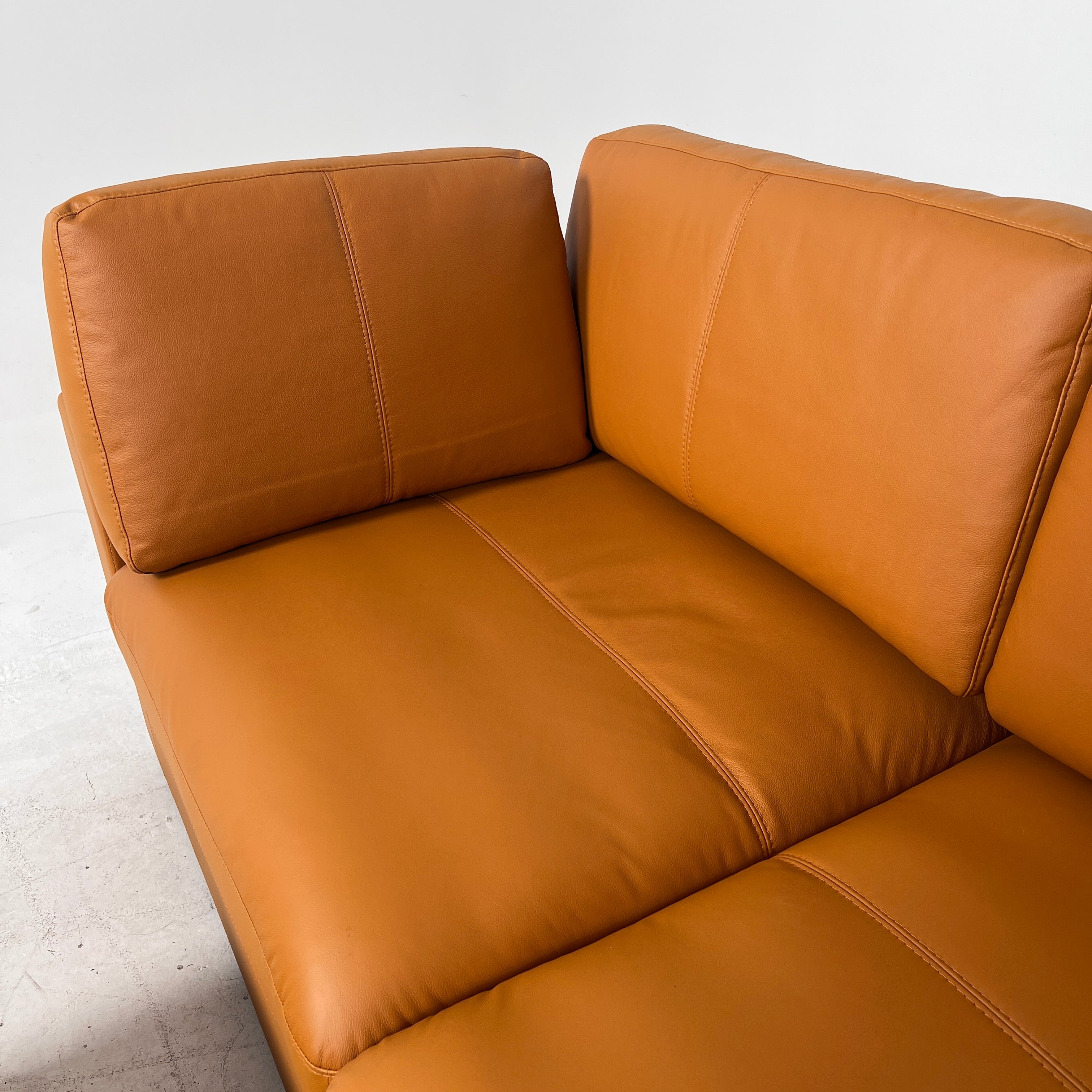 Brand New Cognac leather sectional. 5 piece modular sofa couch. delivery available