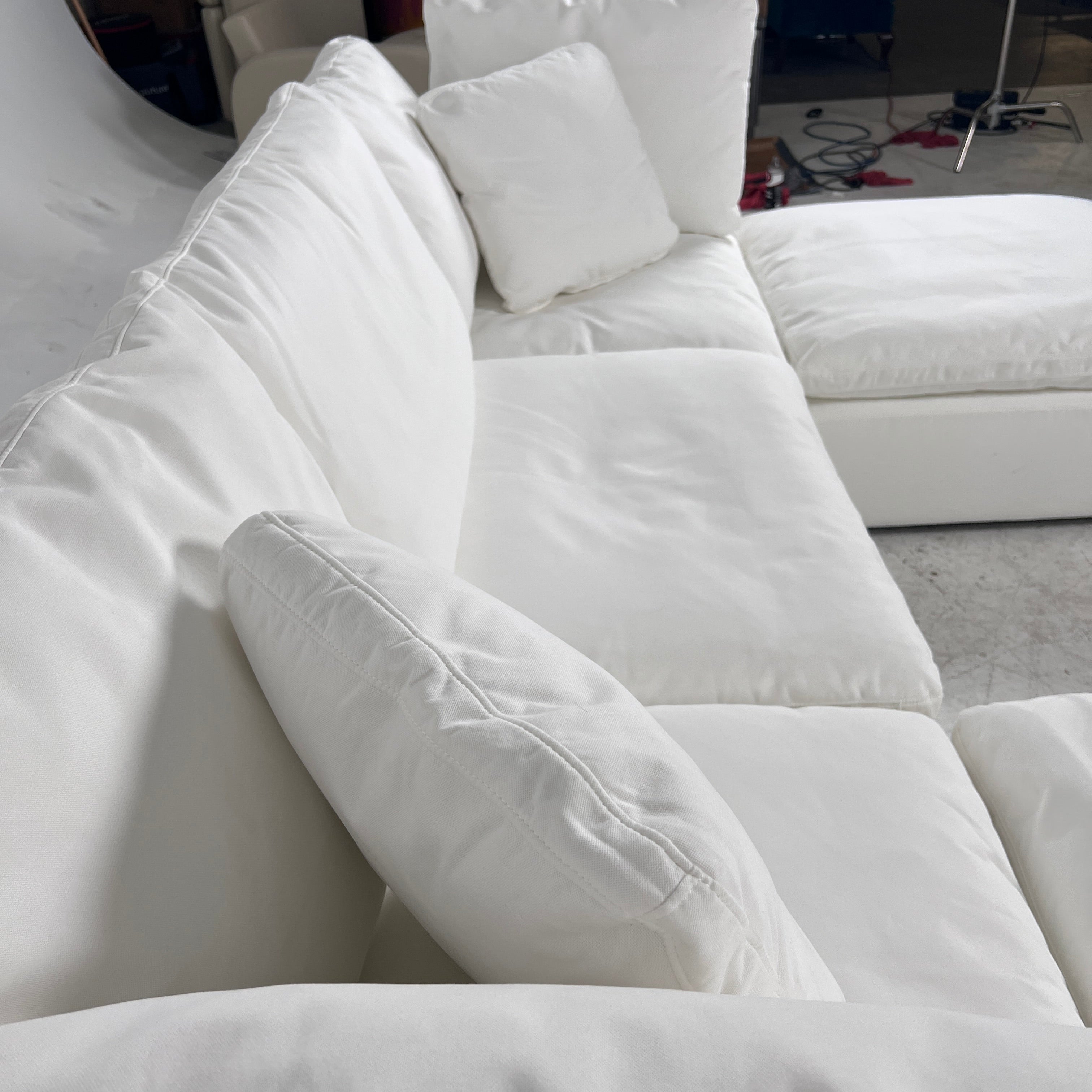 Brand New Moe's cloud sectional. 5 piece L shaped sofa couch. Delivery available