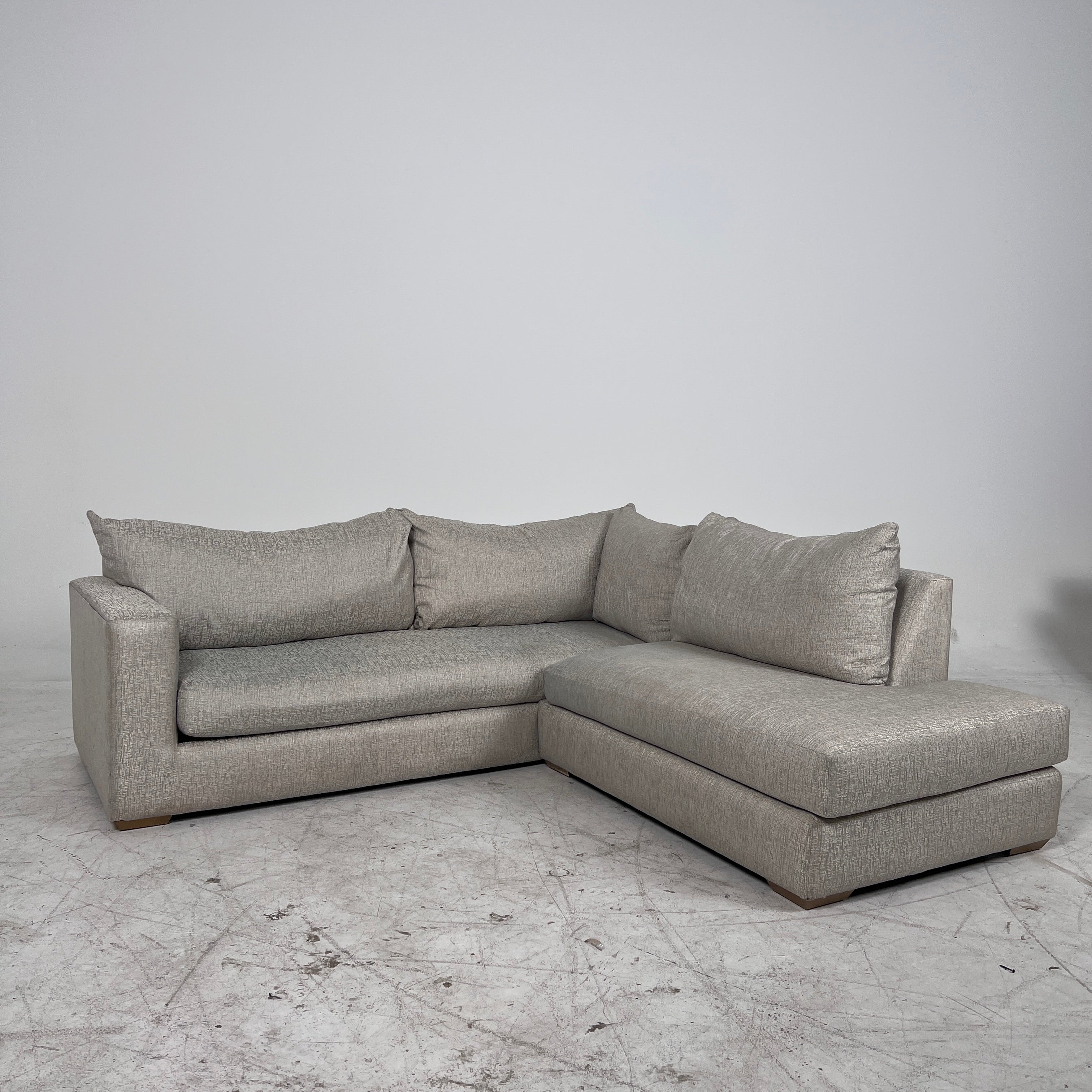 Fabric sectional. 2 piece L shaped sofa couch. delivery available