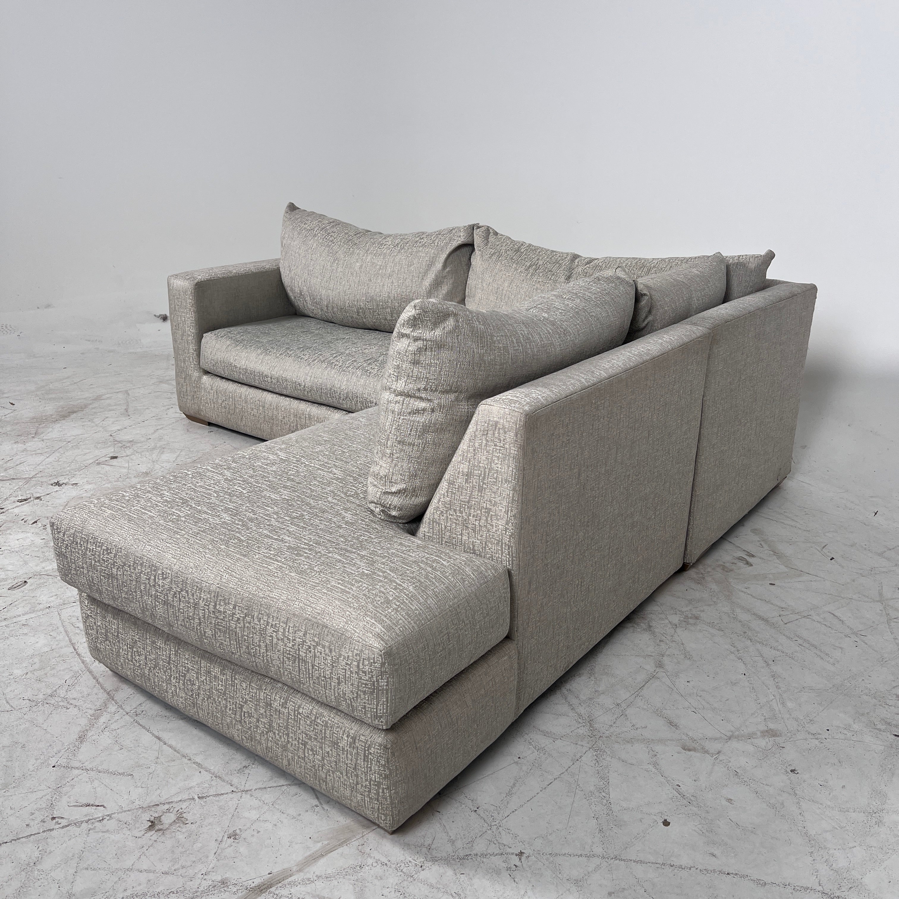 Fabric sectional. 2 piece L shaped sofa couch. delivery available