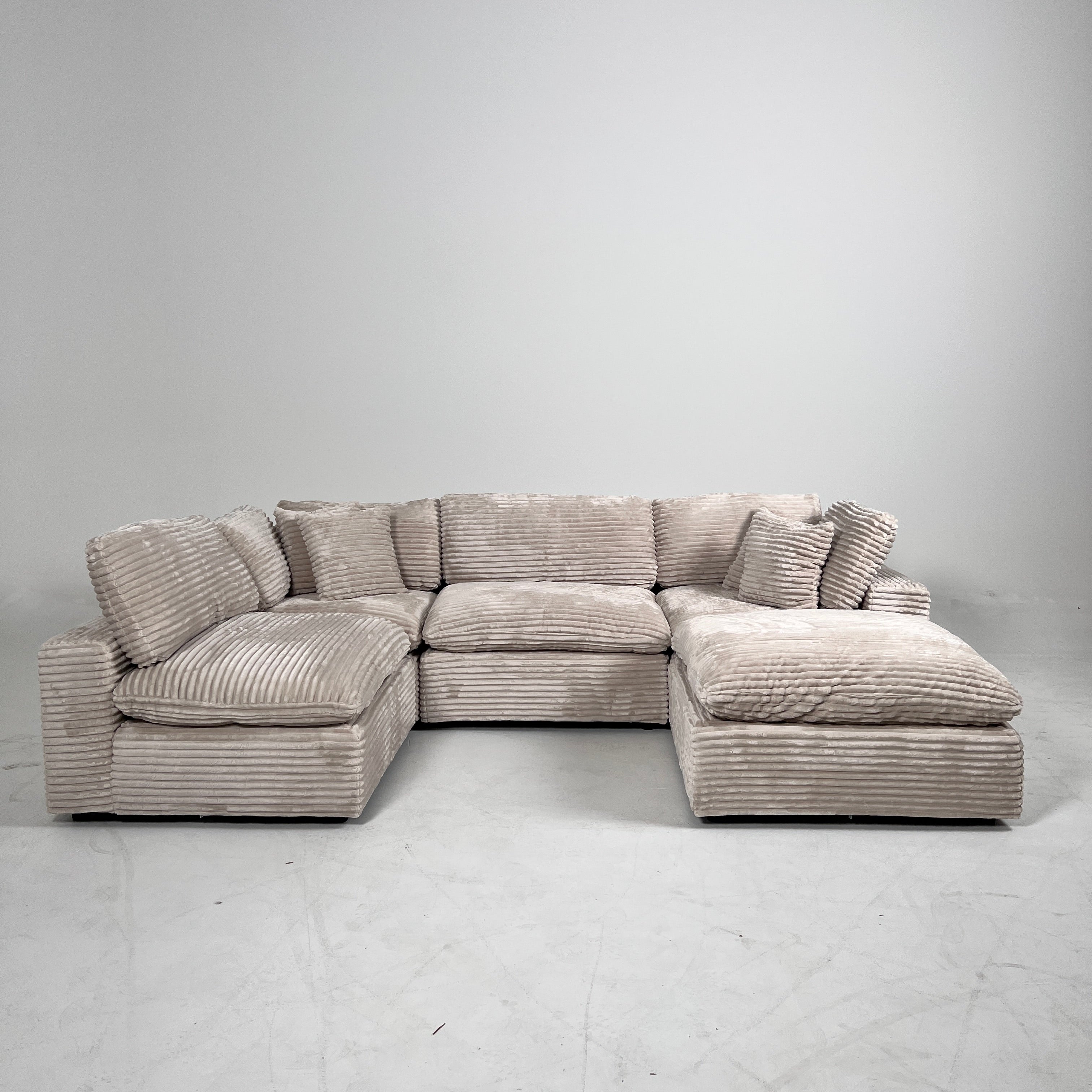New CasaBella Cloud sectional. Corduroy modular L sofa couch