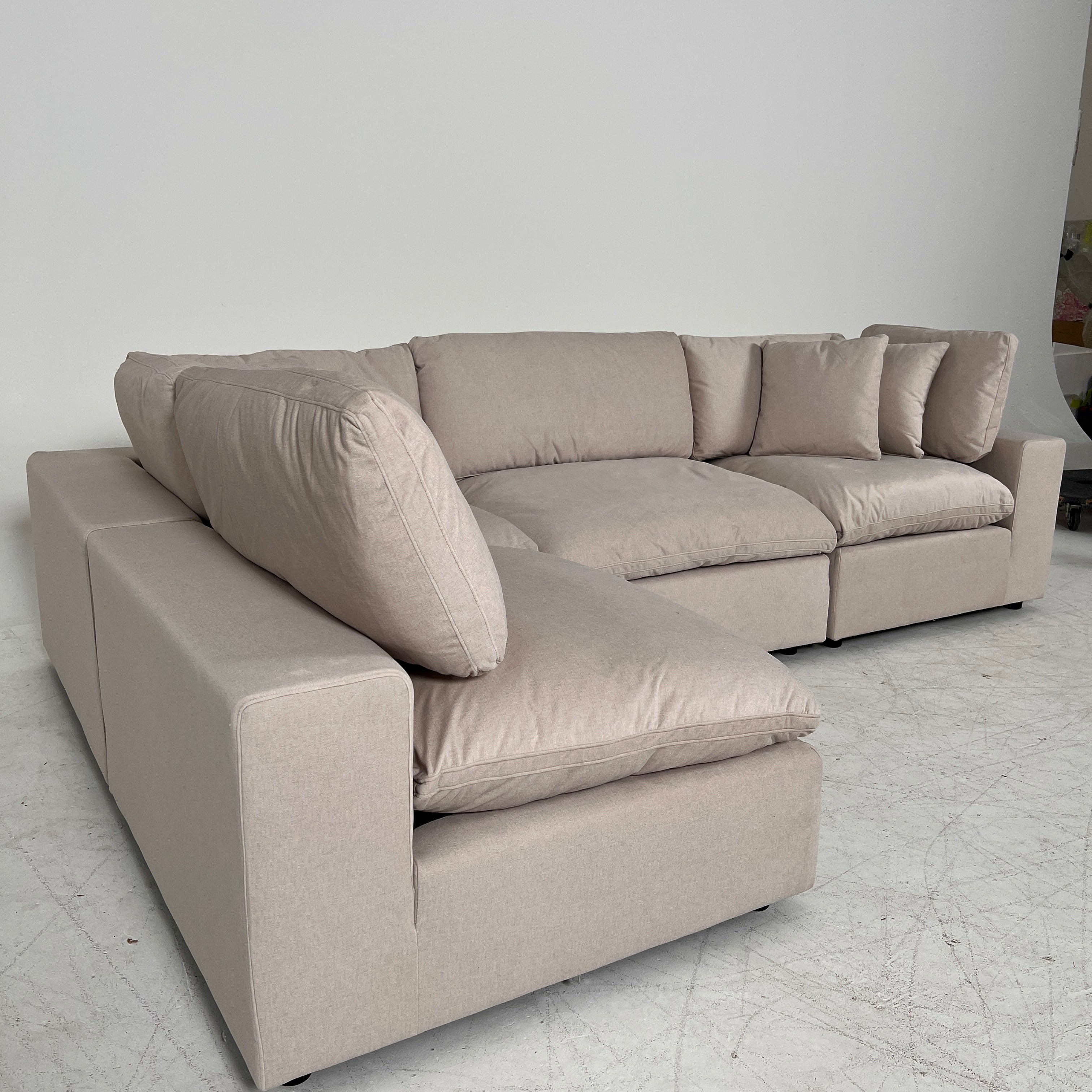 CasaBella Haylee Cloud Sectional. Modular L shaped sofa couch. delivery available