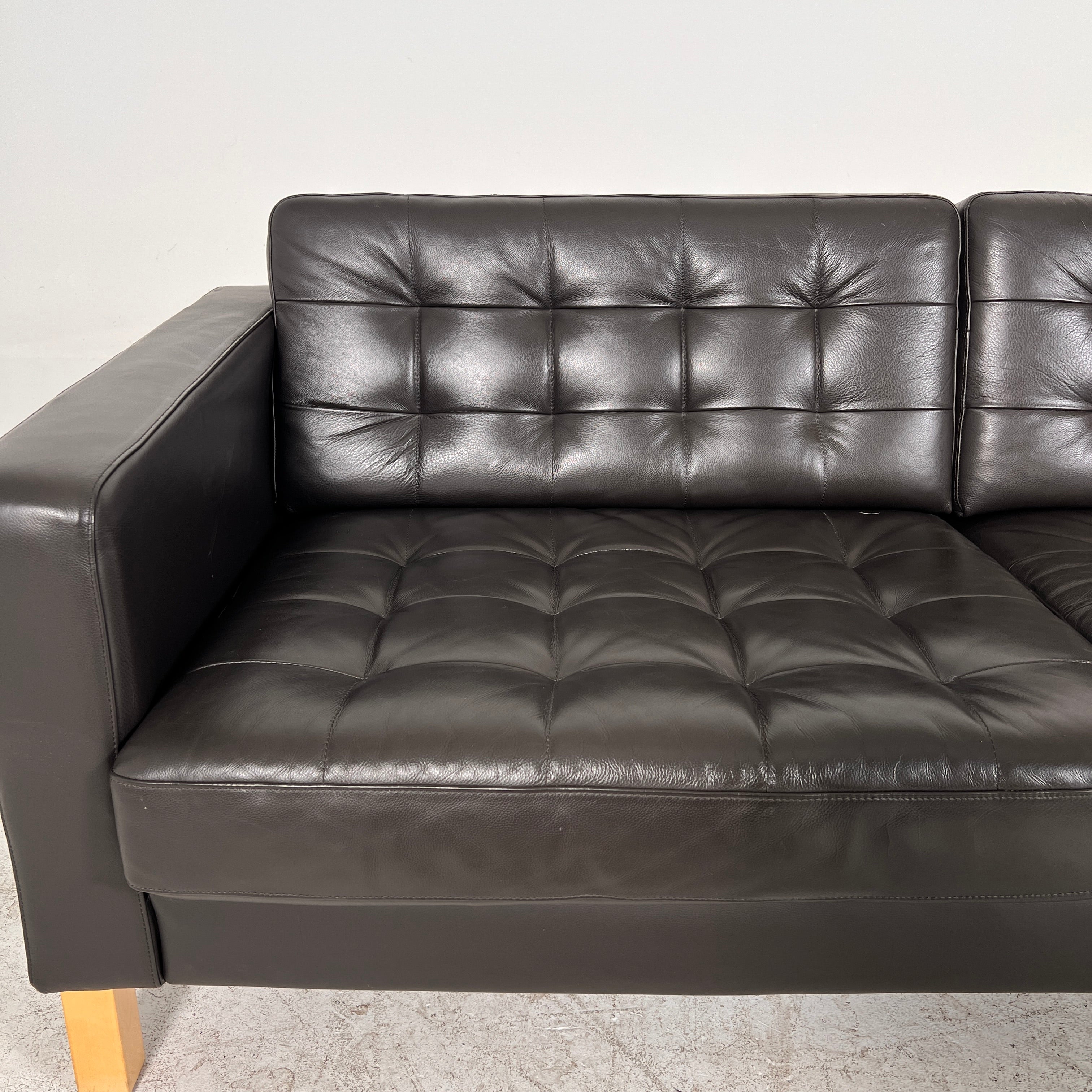 Ikea Morabo Leather Loveseat. 3 seater sofa couch. Delivery Available.