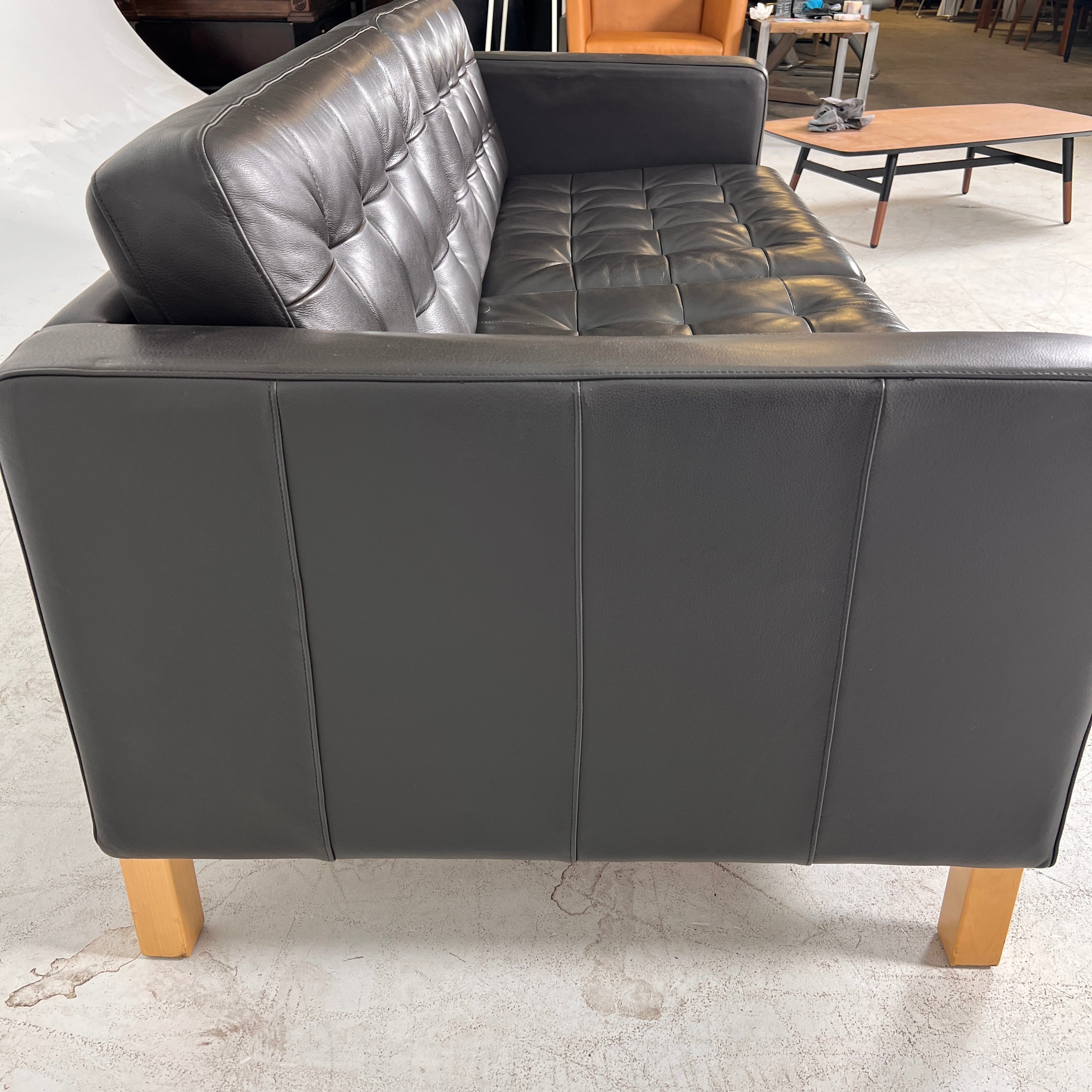 Ikea Morabo Leather Loveseat. 3 seater sofa couch. Delivery Available.
