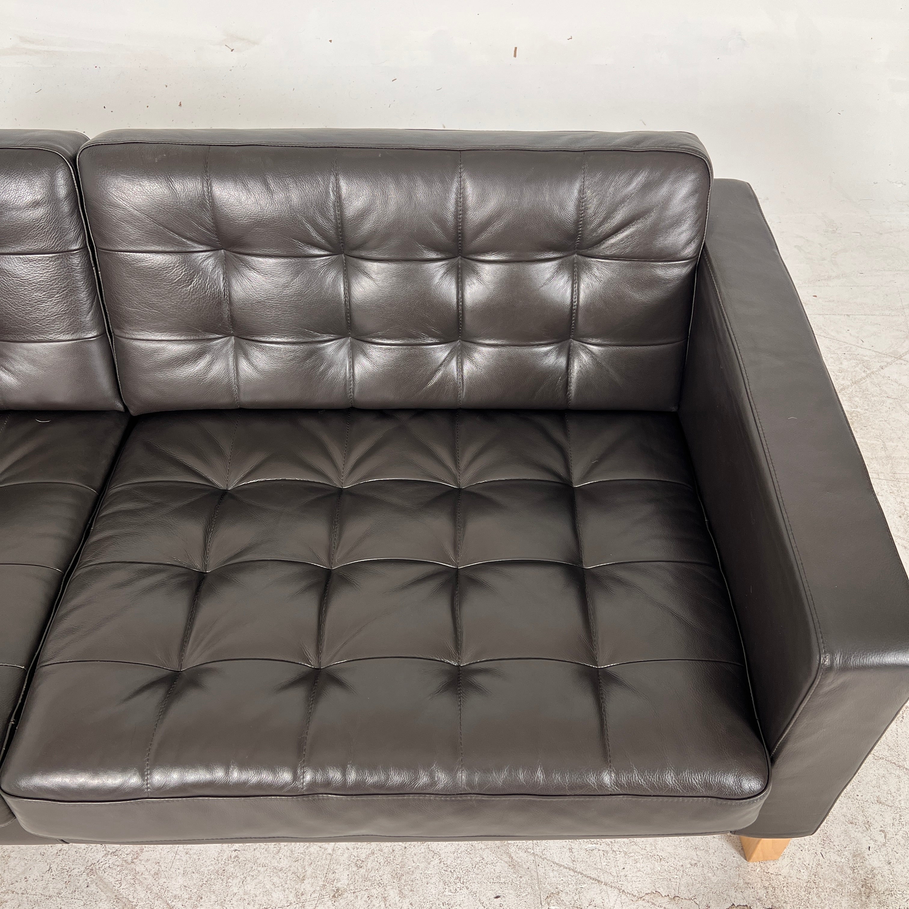 Ikea Morabo Leather Loveseat. 3 seater sofa couch. Delivery Available.