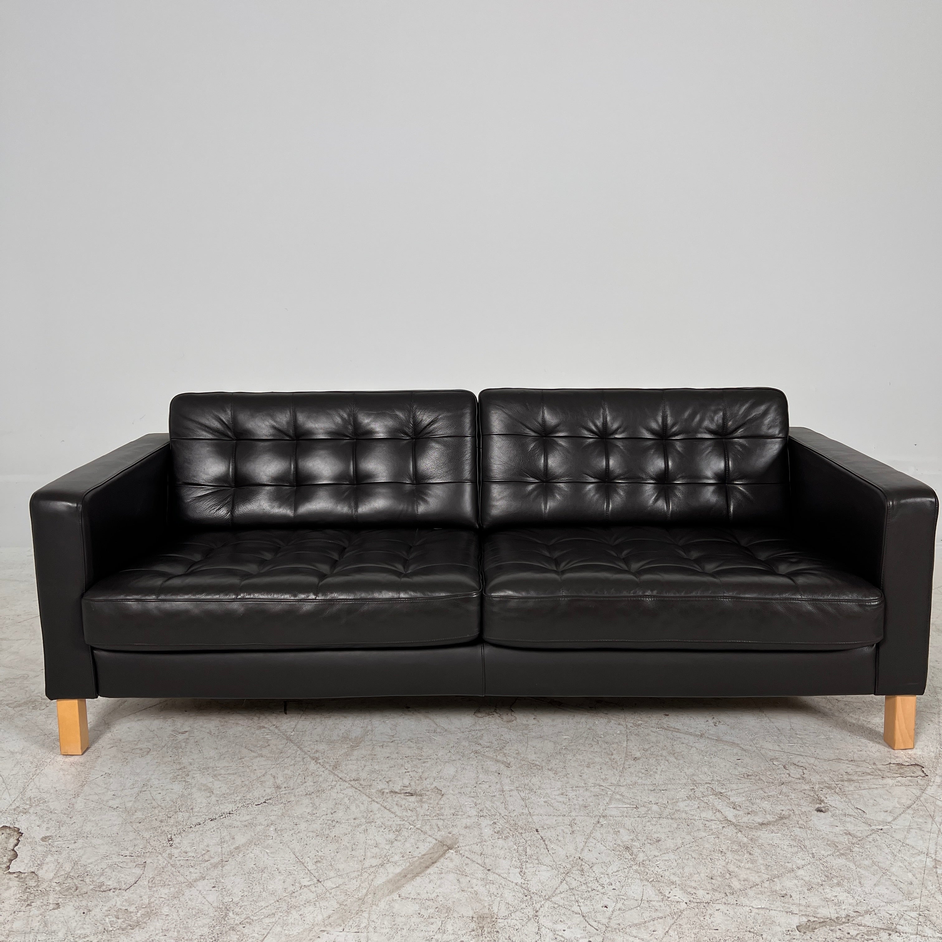Ikea Morabo Leather Loveseat. 3 seater sofa couch. Delivery Available.