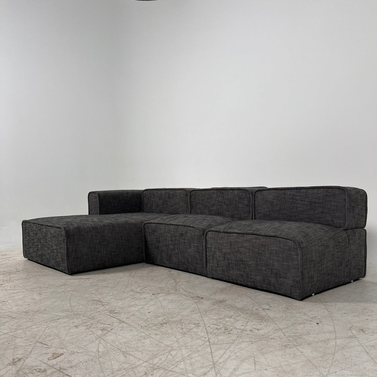 Article quadra sectional. 3 piece modular L shaped sofa couch. Delivery available