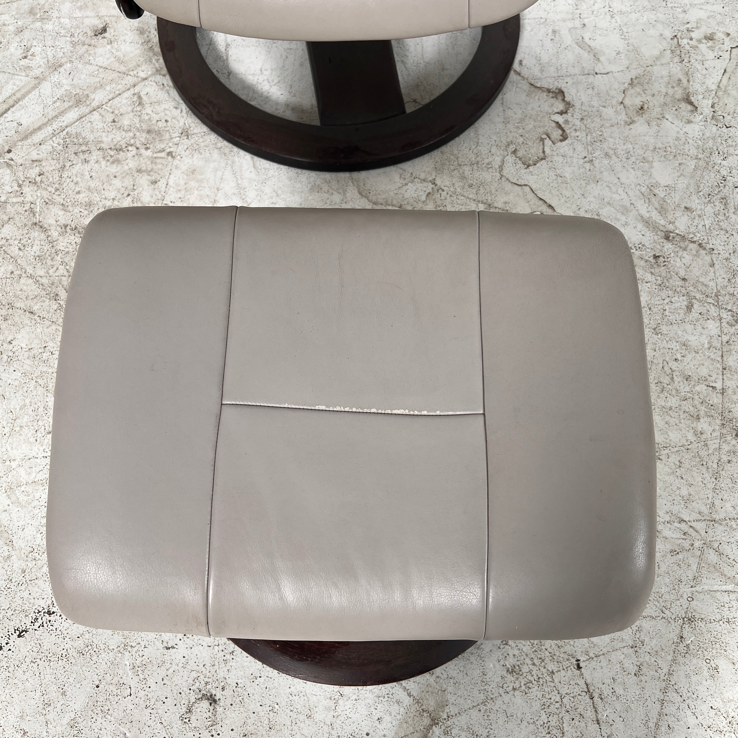 IMG leather recliner chair and ottoman. Reclining armchair. Delivery available
