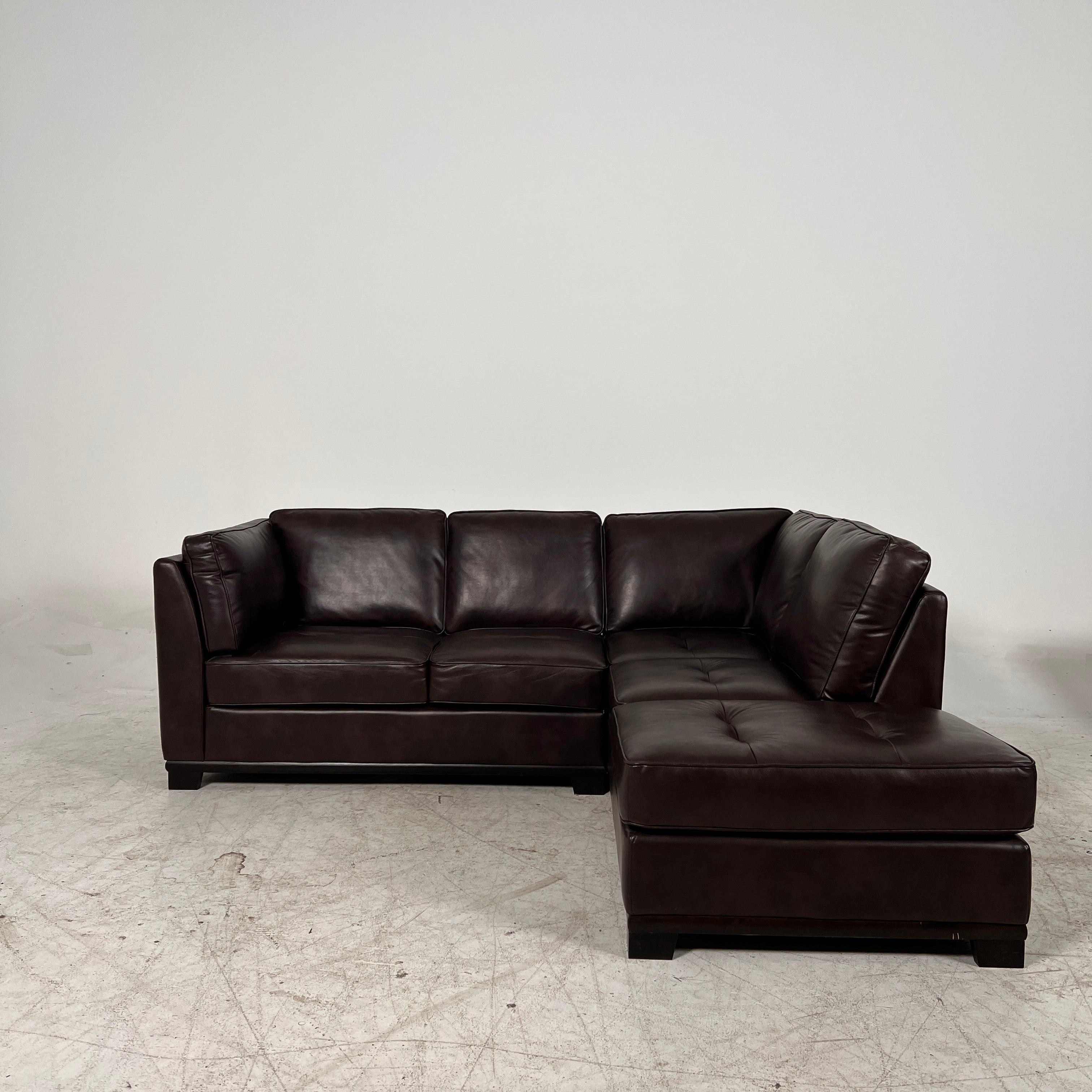 Leather sectional . L Shaped sofa couch. Delivery available