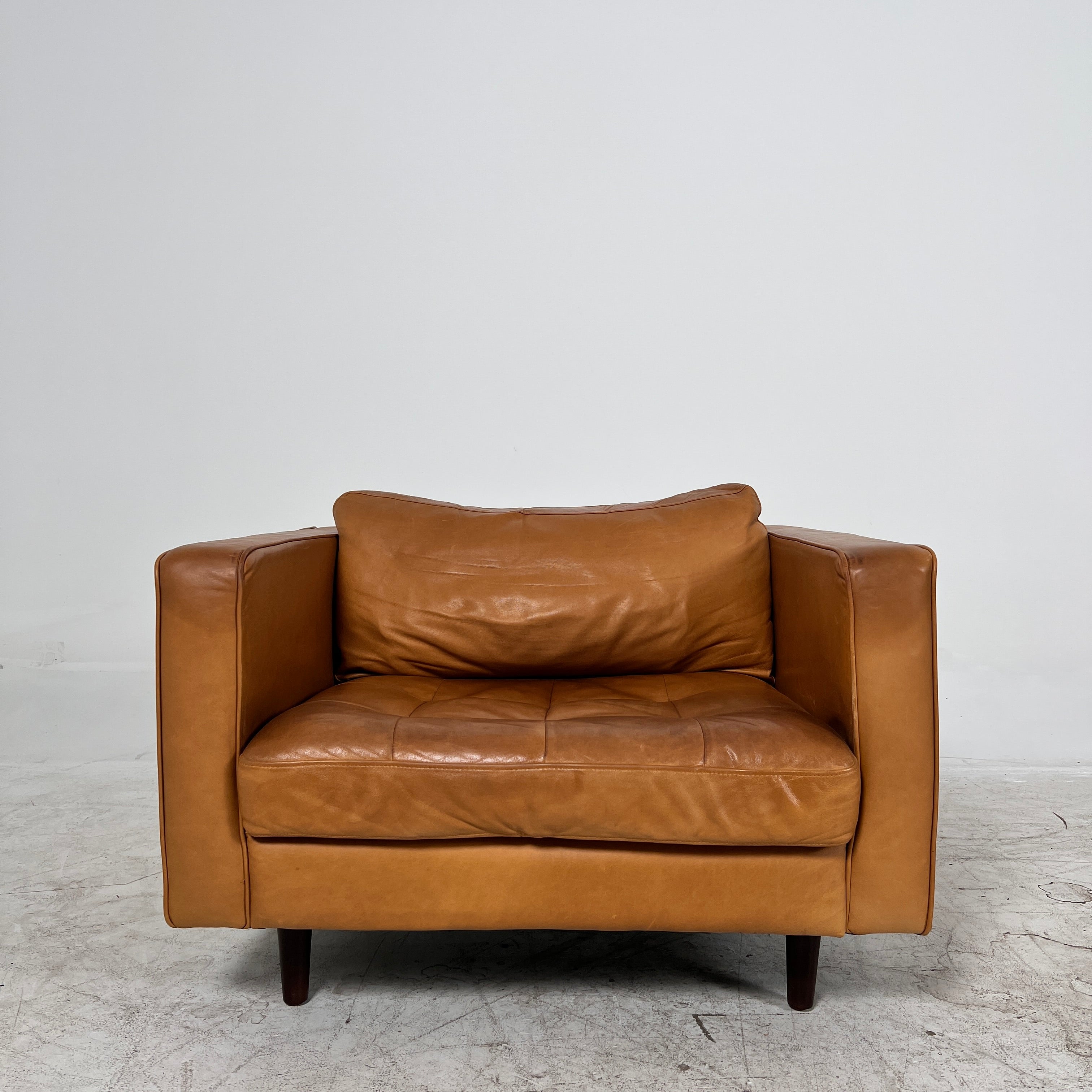 Article Sven single Seater chair. Distressed leather armchair. Delivery available