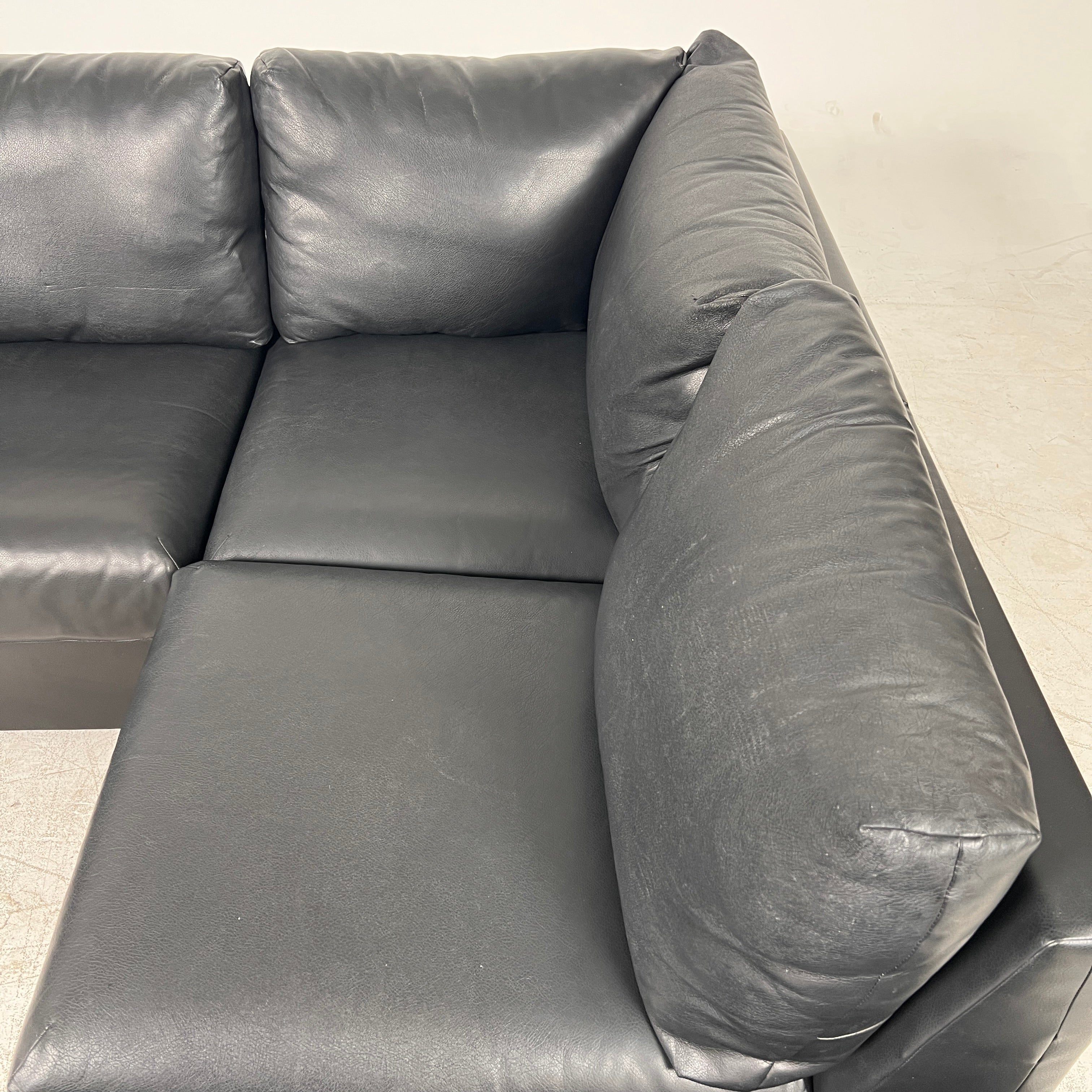 Ikea sectional + ottoman. L shaped sofa couch. Delivery available.