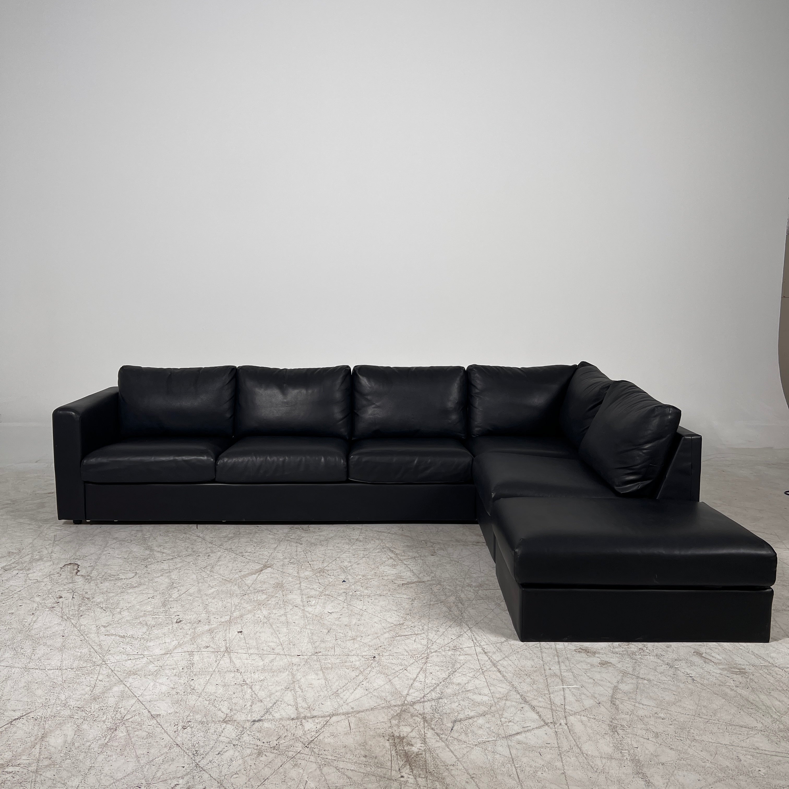 Ikea sectional + ottoman. L shaped sofa couch. Delivery available.
