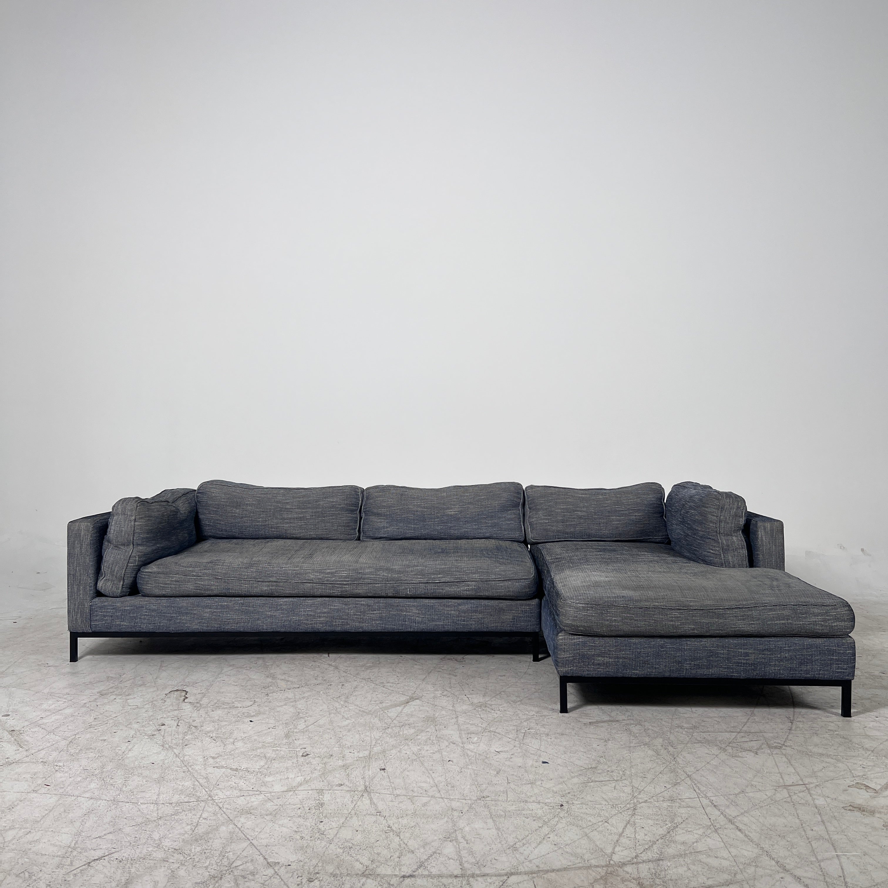 MCM Sectional. Removable Covers L shaped sofa couch. Delivery available