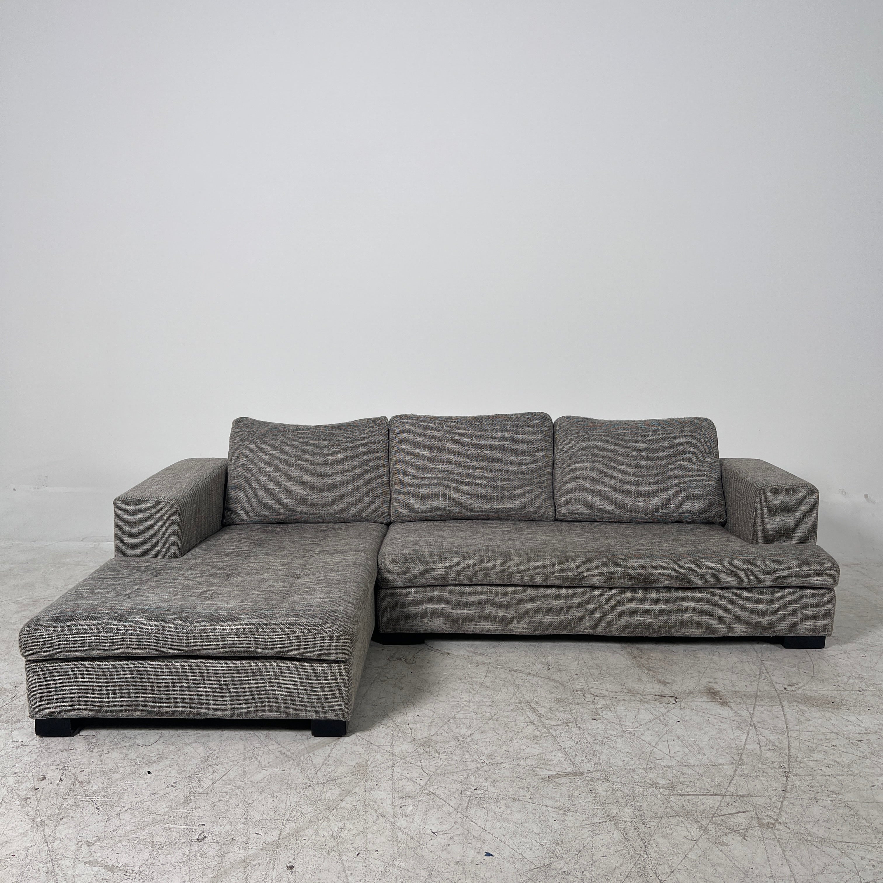 Scan Design Sectional. Fabric L shaped sofa couch. Delivery available