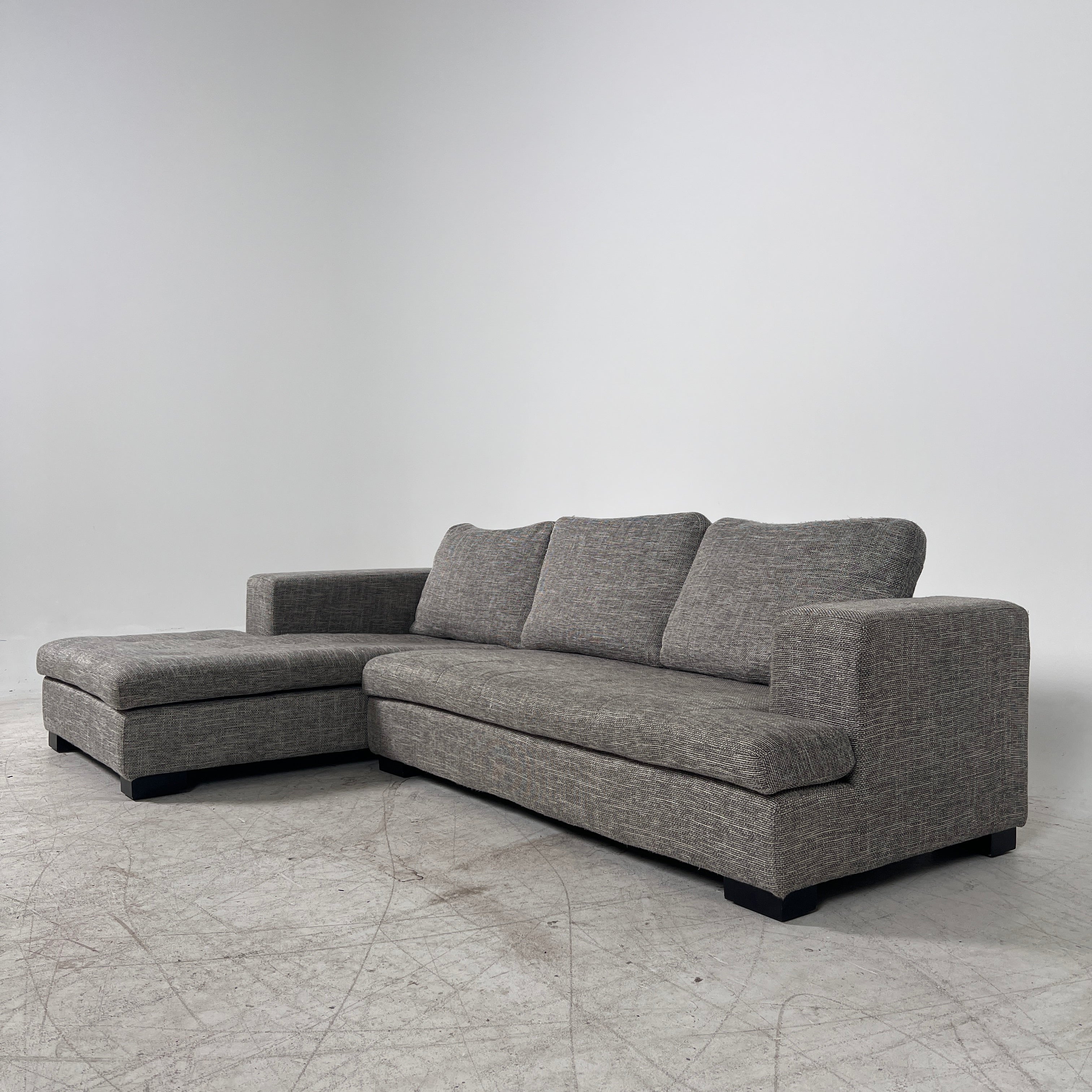 Scan Design Sectional. Fabric L shaped sofa couch. Delivery available