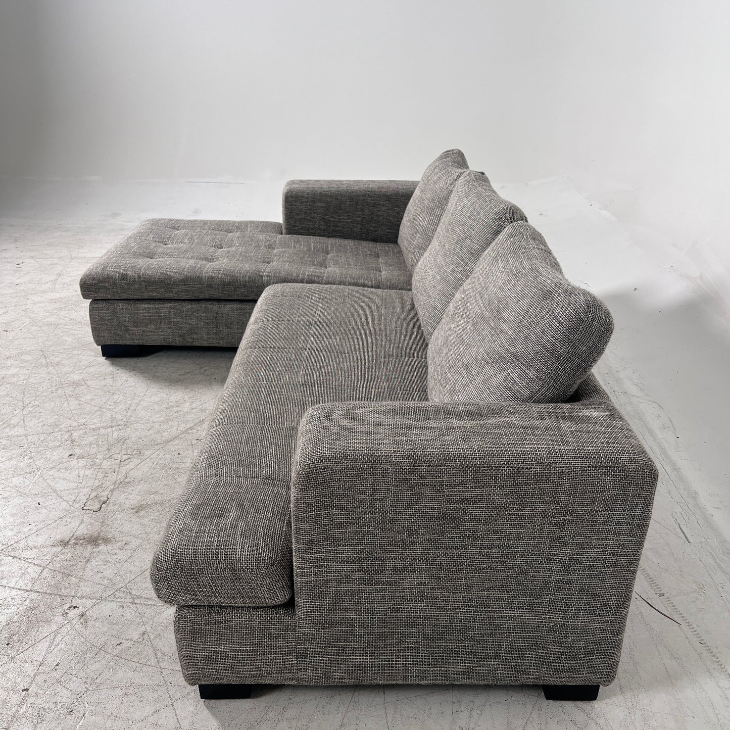 Scan Design Sectional. Fabric L shaped sofa couch. Delivery available