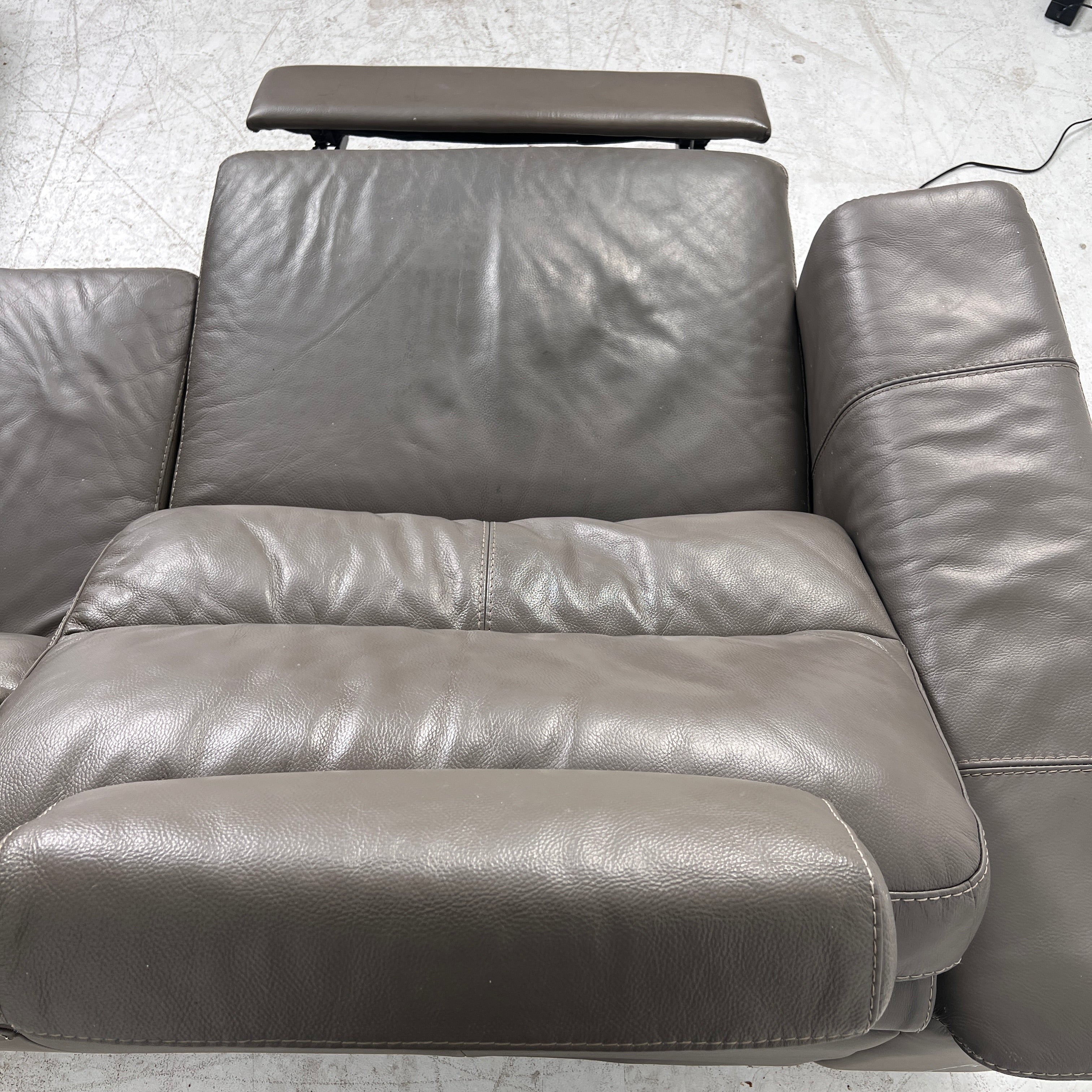 Power Reclining Sectional. Leather L shaped sofa couch. Delivery available