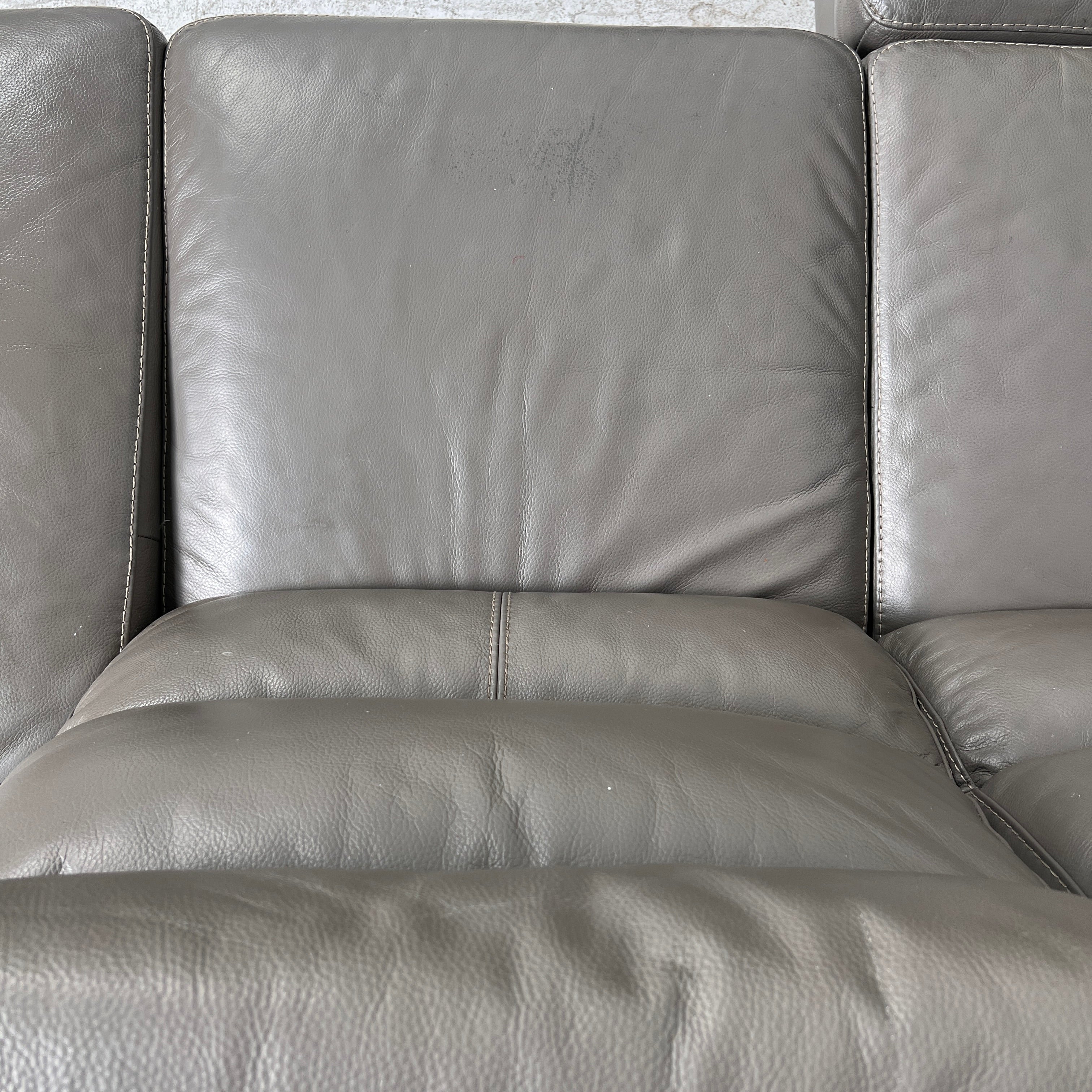 Power Reclining Sectional. Leather L shaped sofa couch. Delivery available