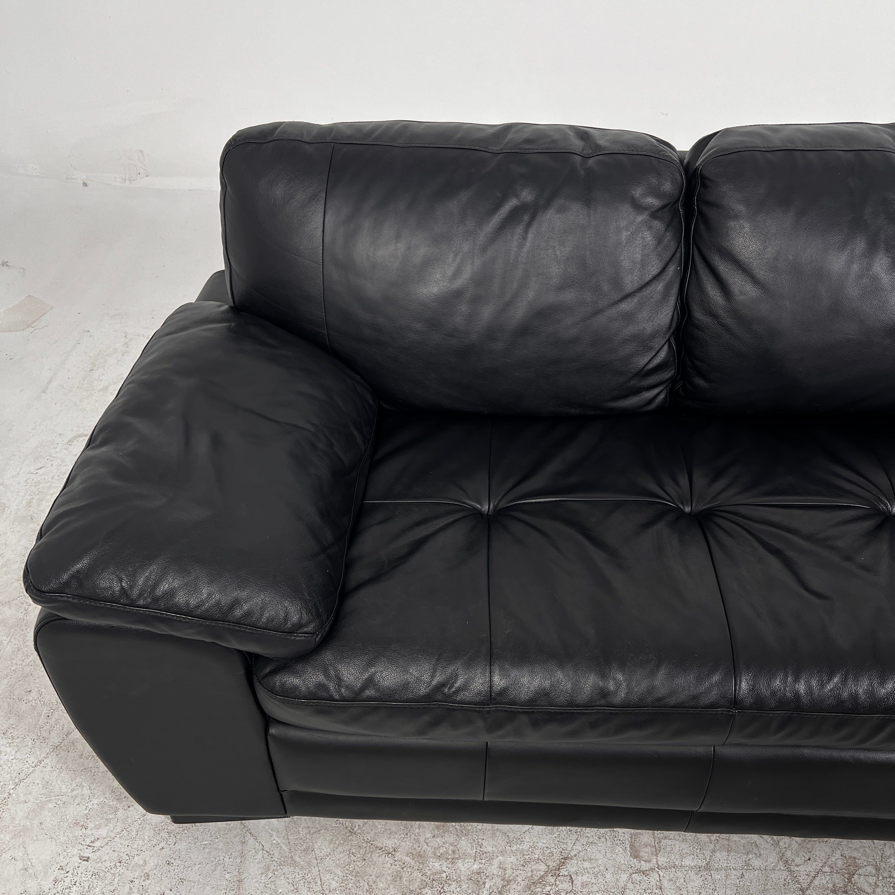Scan Design Leather Sectional. L shaped sofa couch. Delivery Available