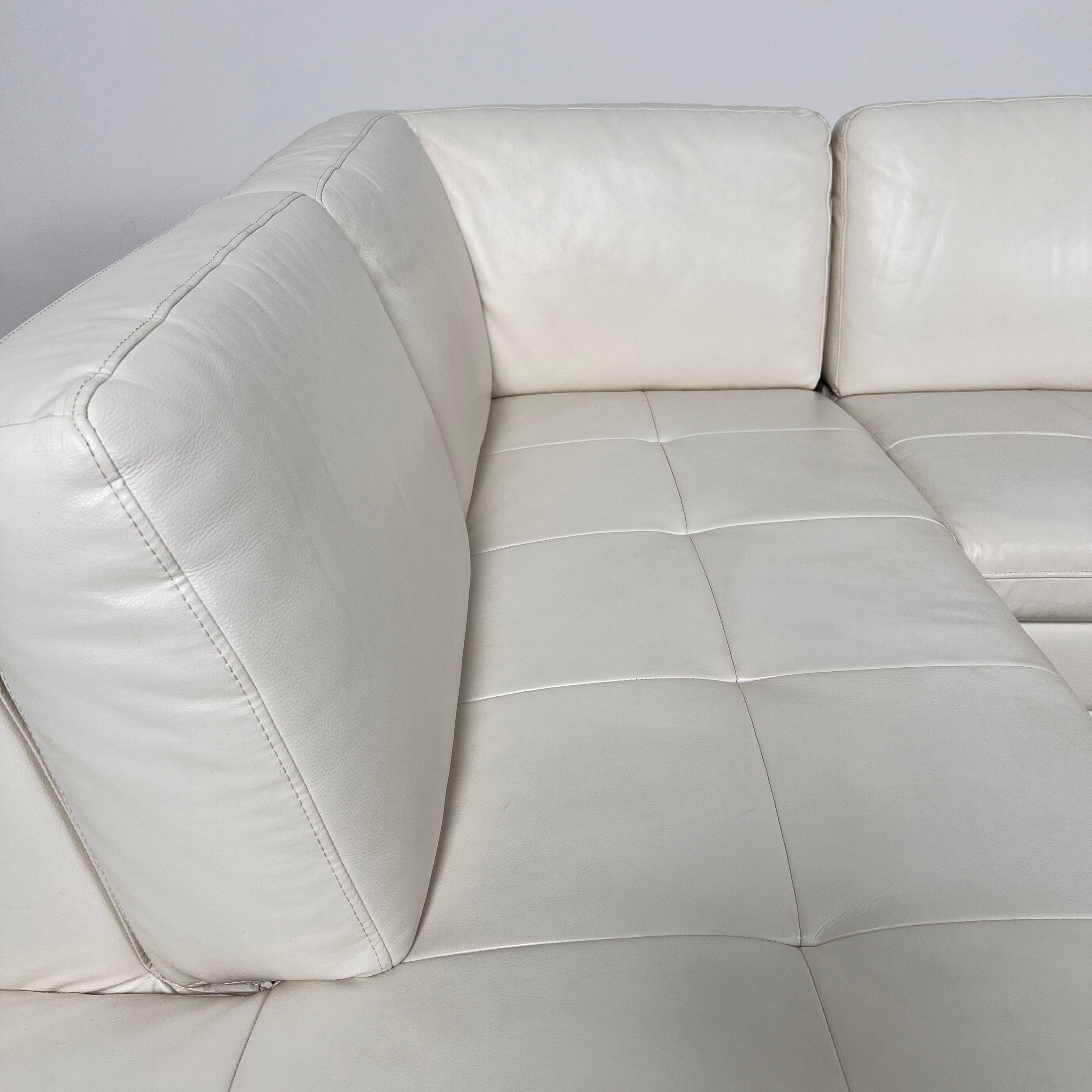 Scan Design Leather Sectional. L shaped sofa couch. delivery available