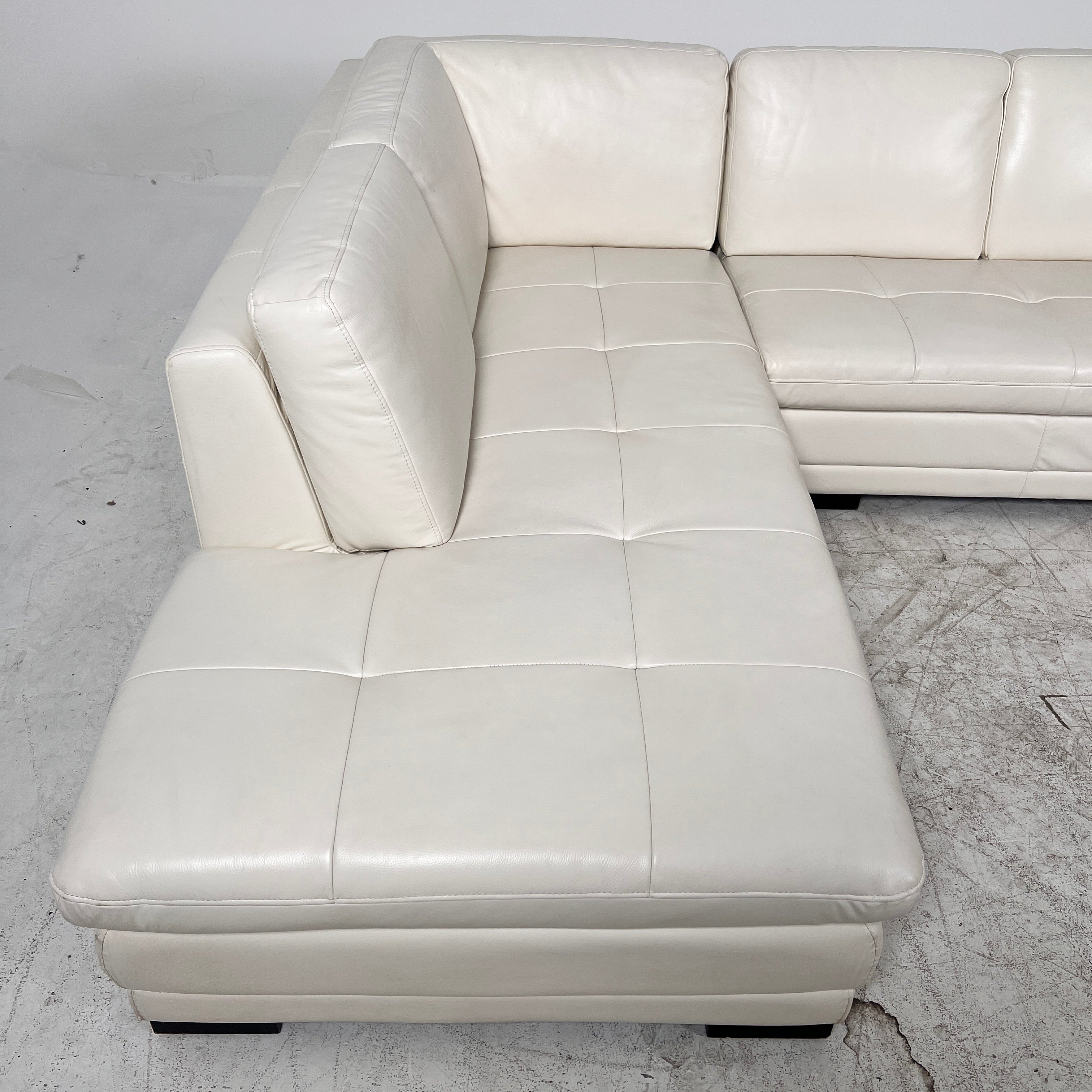 Scan Design Leather Sectional. L shaped sofa couch. delivery available