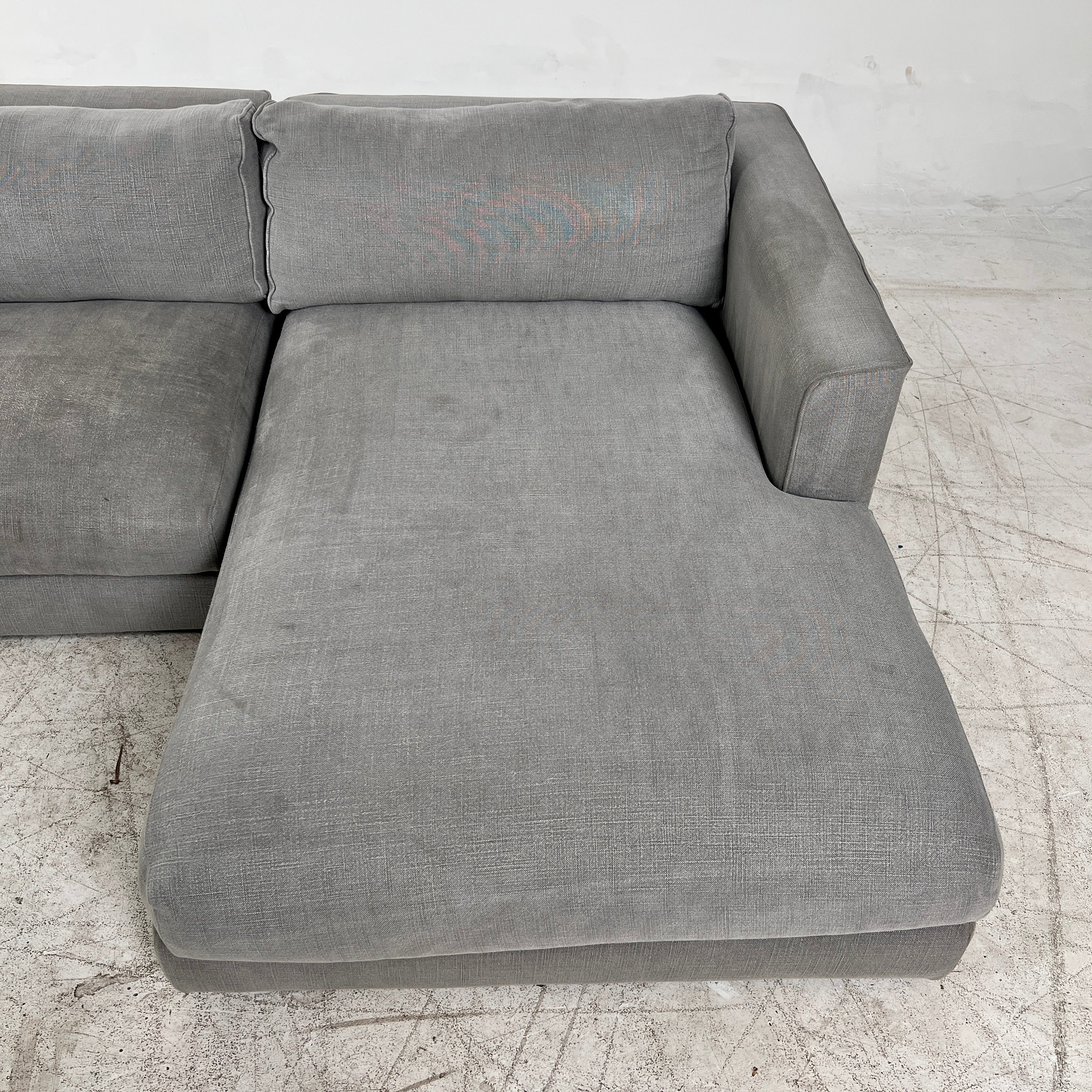 Modani Down Fill Sectional. Italian L shaped sofa couch. Delivery available