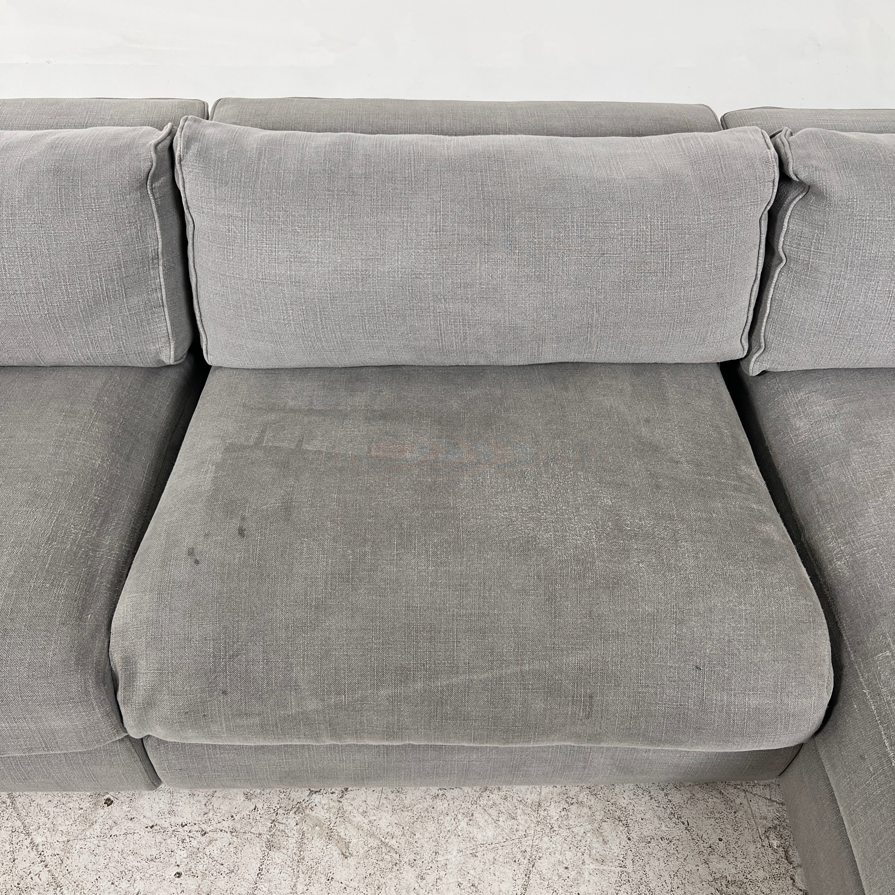 Modani Down Fill Sectional. Italian L shaped sofa couch. Delivery available