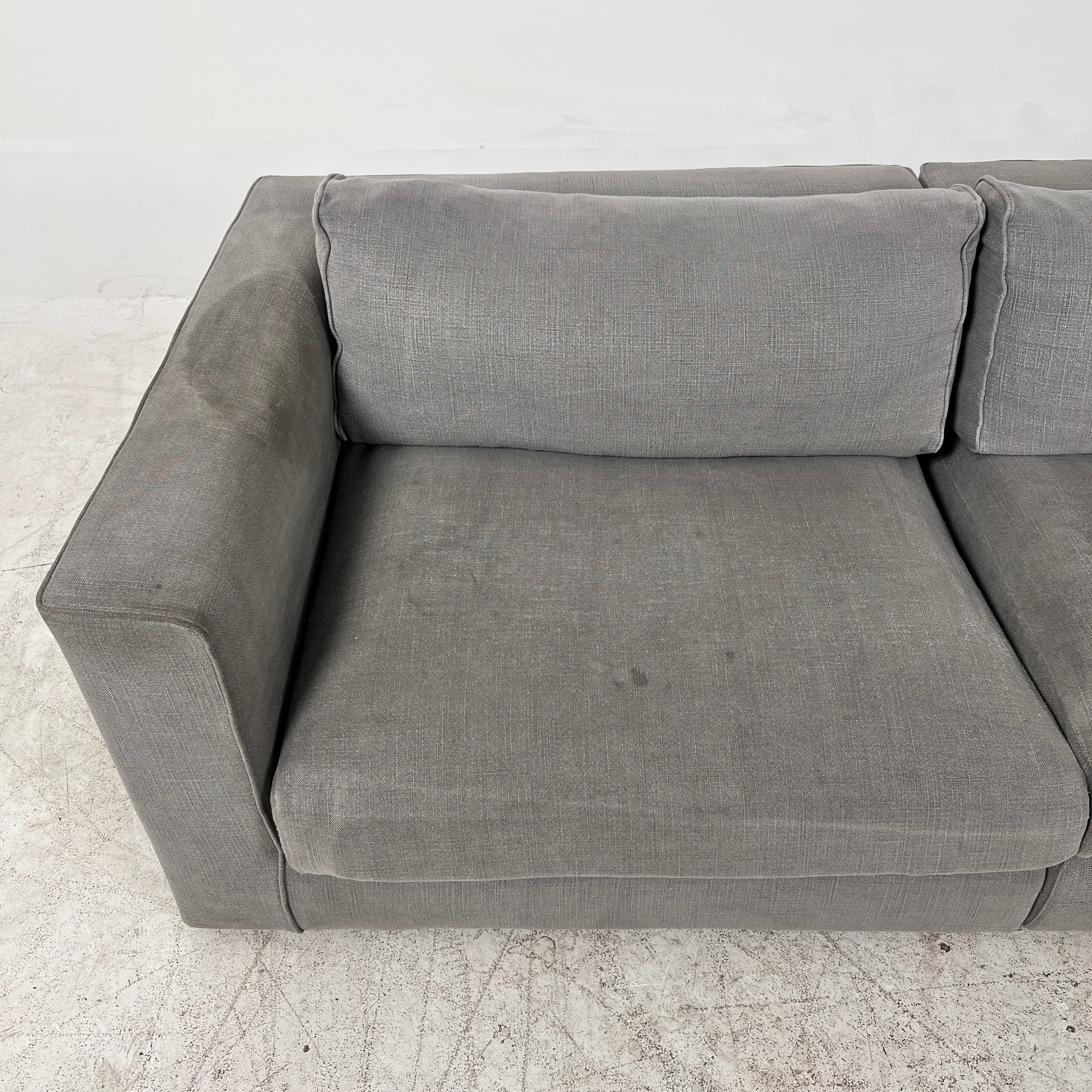Modani Down Fill Sectional. Italian L shaped sofa couch. Delivery available