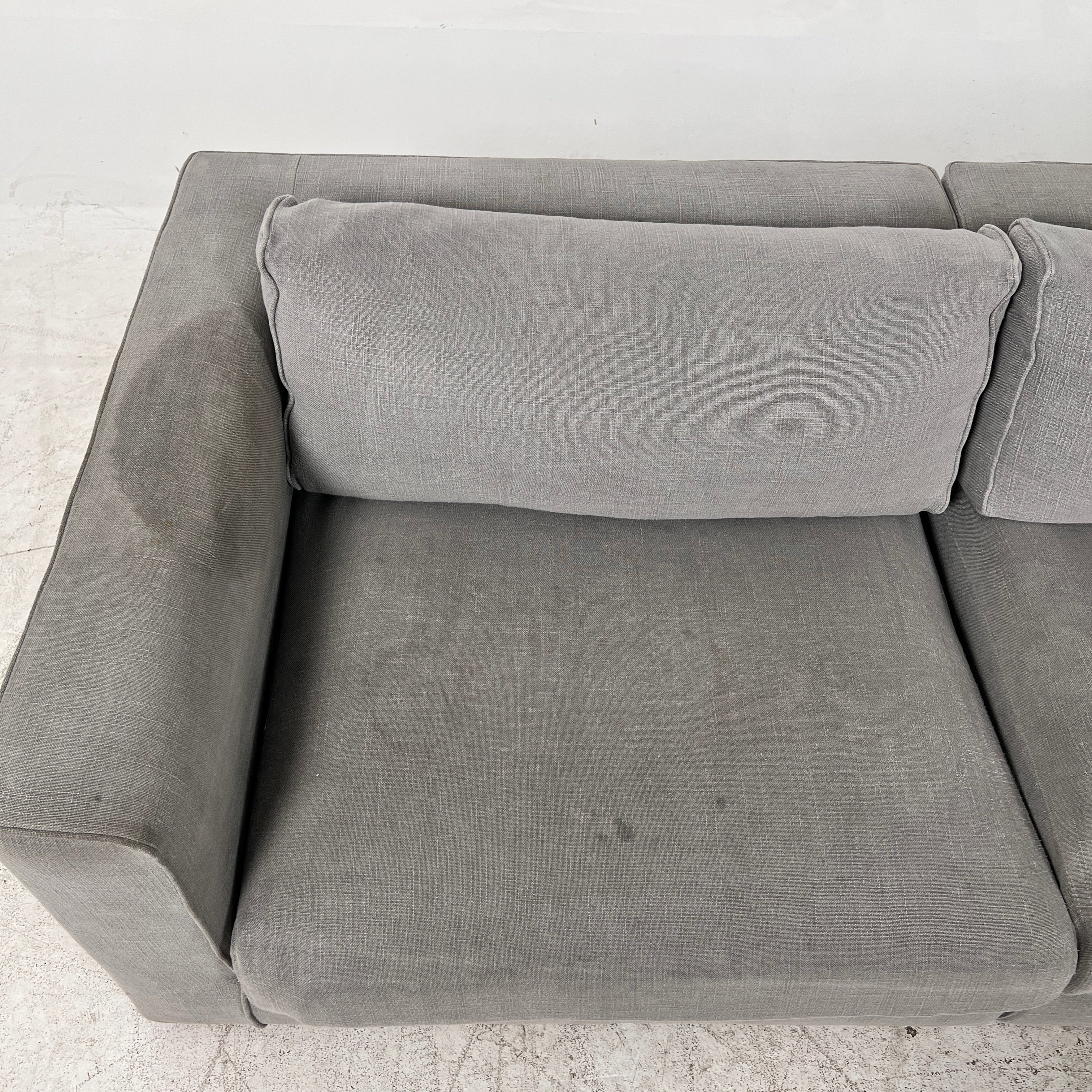 Modani Down Fill Sectional. Italian L shaped sofa couch. Delivery available
