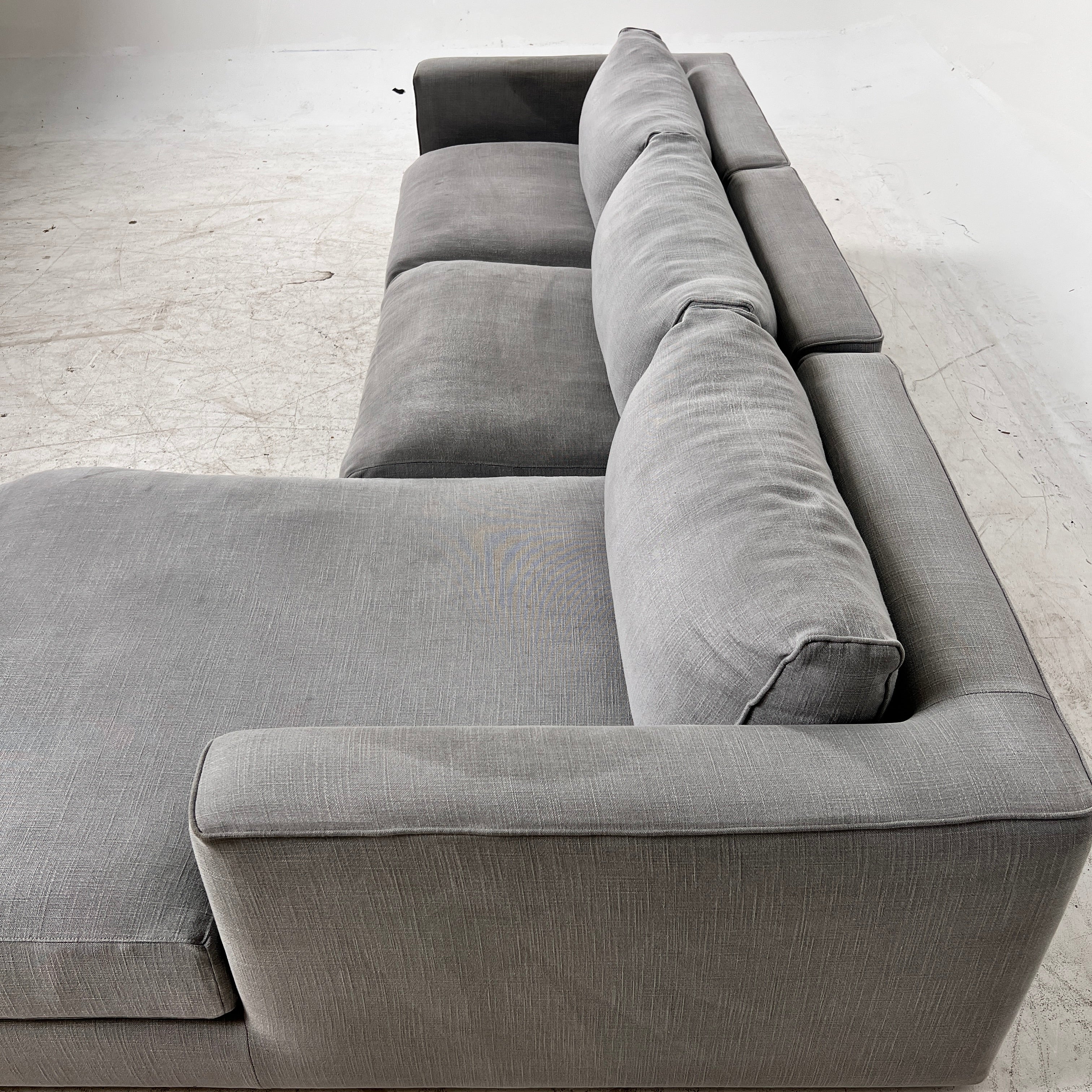 Modani Down Fill Sectional. Italian L shaped sofa couch. Delivery available