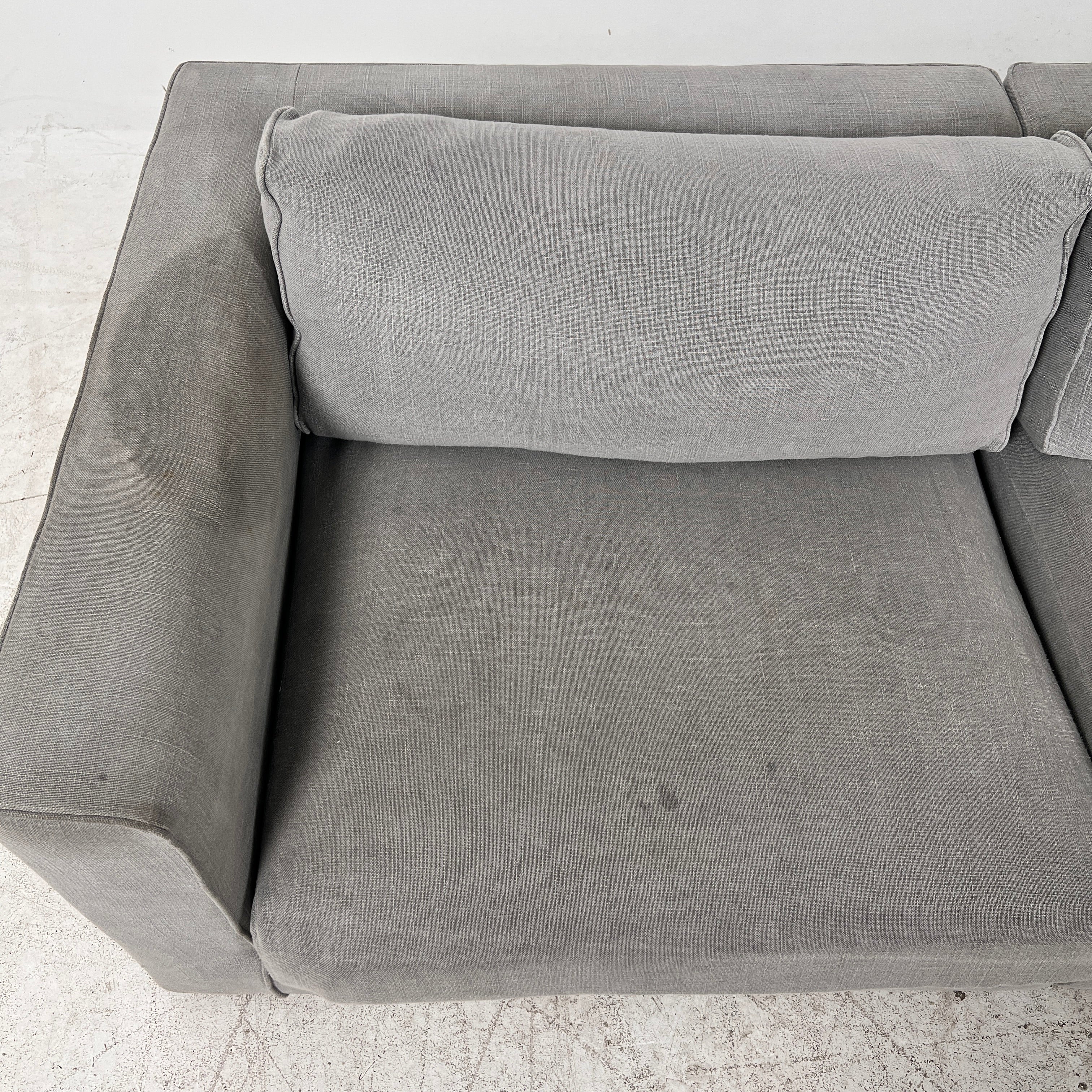 Modani Down Fill Sectional. Italian L shaped sofa couch. Delivery available