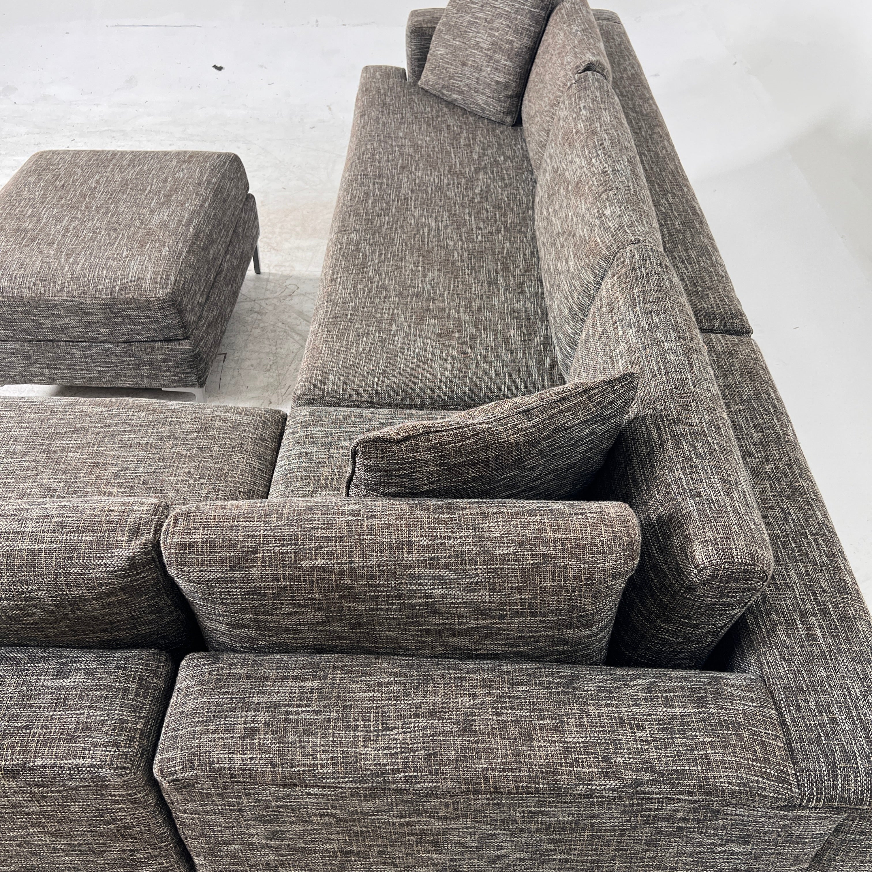 Stylus Sectional + ottoman. Large L shaped sofa couch. Delivery available