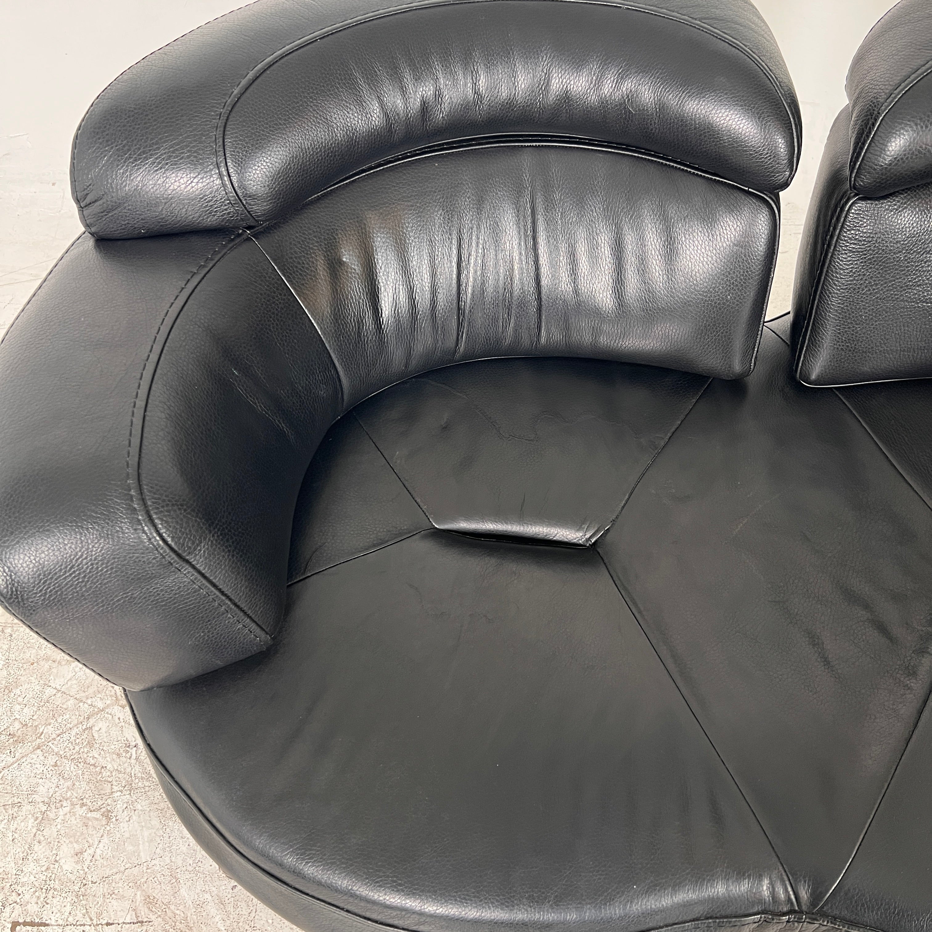 High End Italian loveseat. Full grain 2 seater sofa. Delivery available