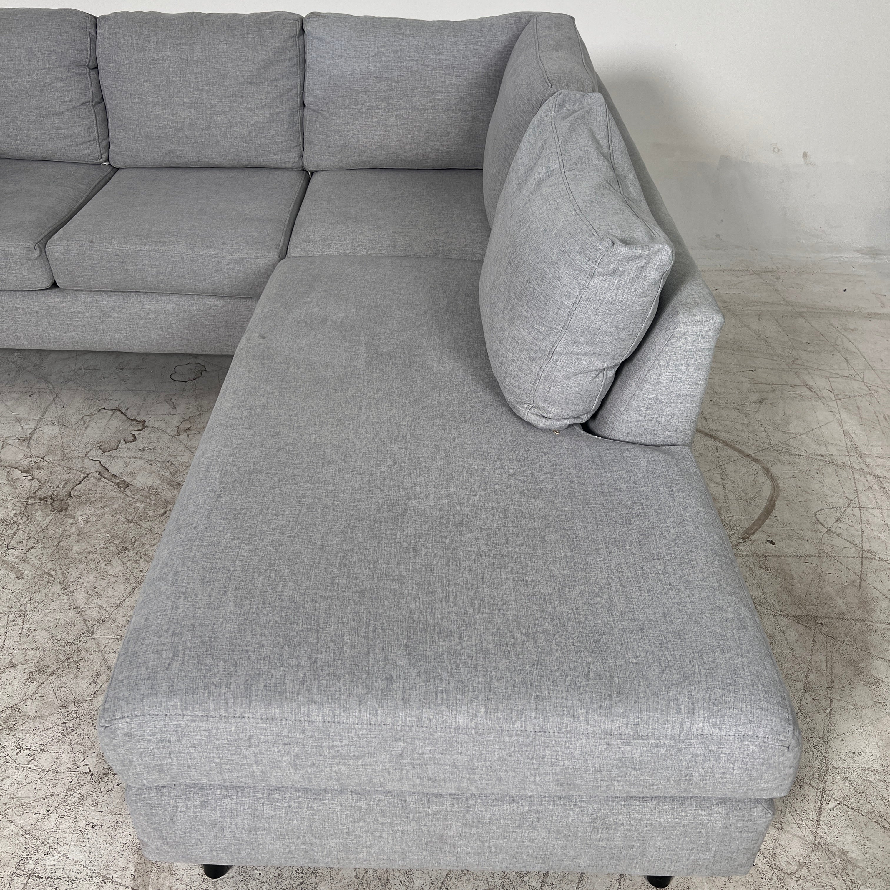Stylus Sectional + ottoman. L shaped sofa couch. delivery available