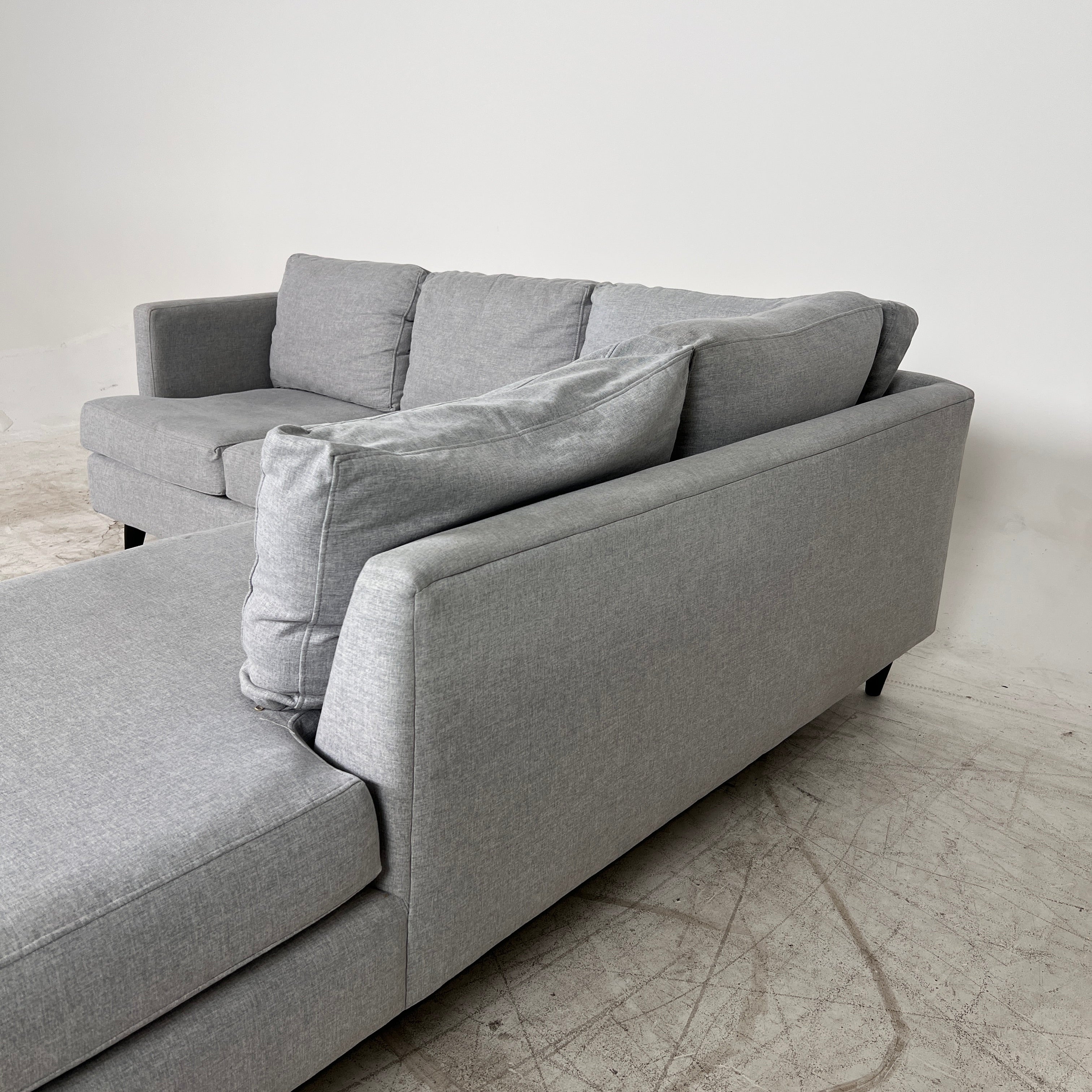 Stylus Sectional + ottoman. L shaped sofa couch. delivery available