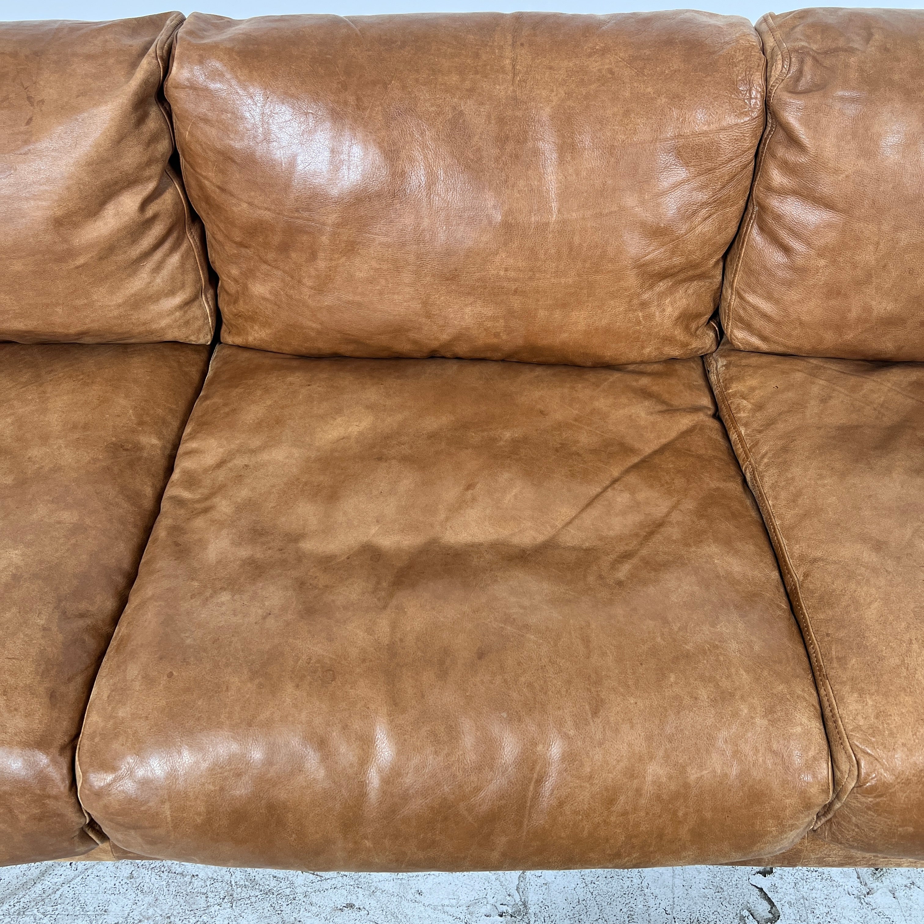 Article Nirvana Leather Sofa. 3 seater Distressed leather couch. Delivery available