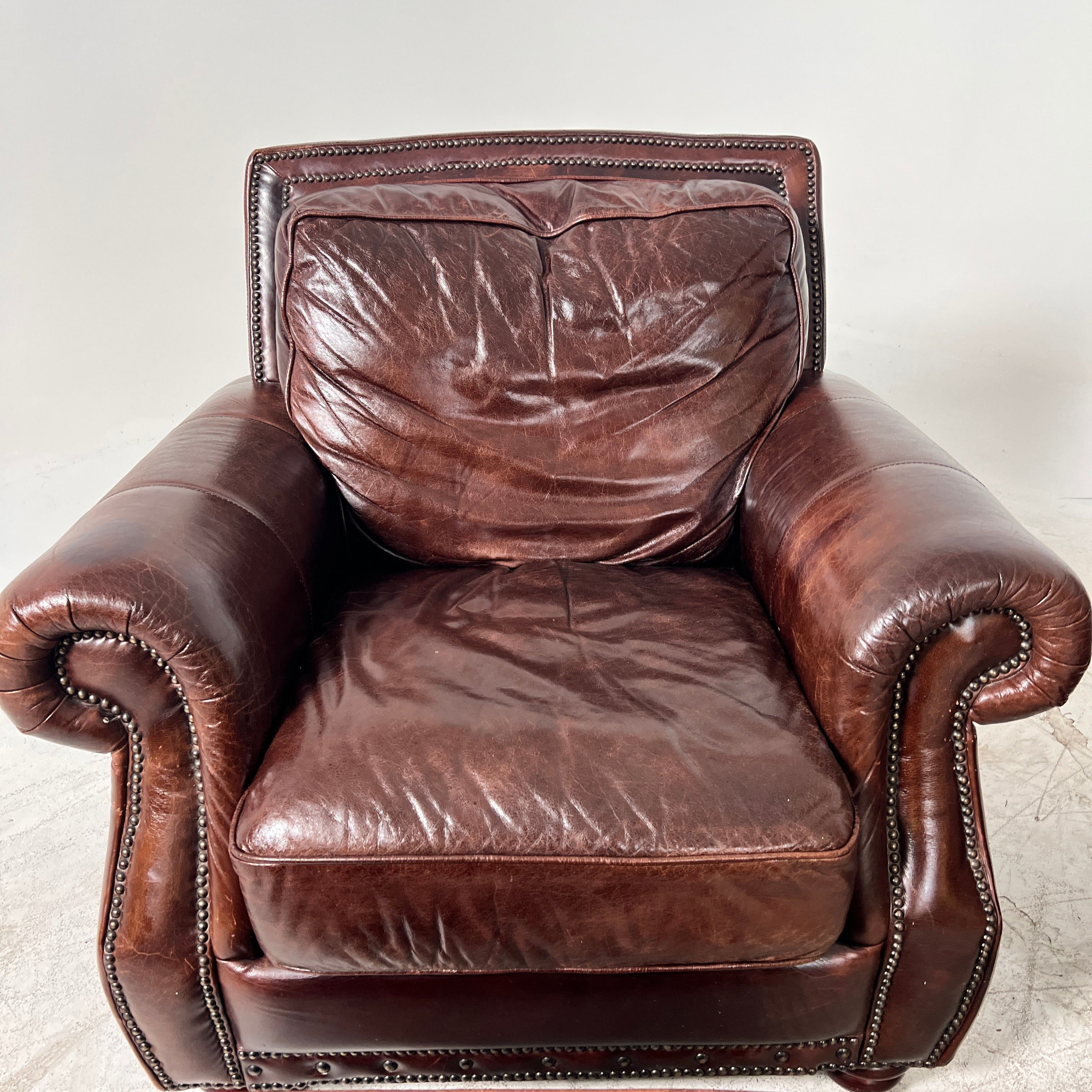 3+1 Sofa Set. Real Leather rolled arm sofa couch set. Delivery available