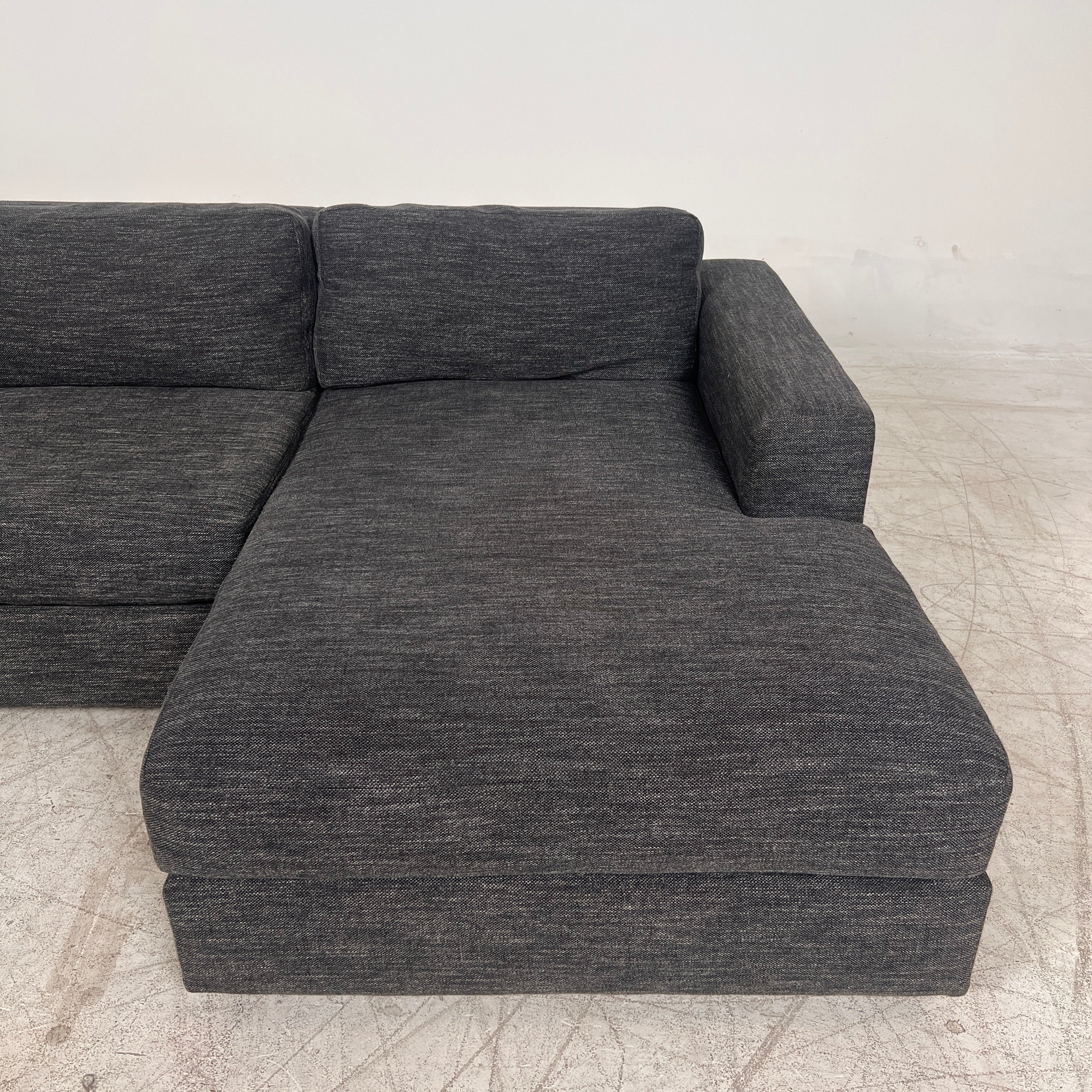 West Elm Urban Sectional. L shaped sofa couch. Delivery available
