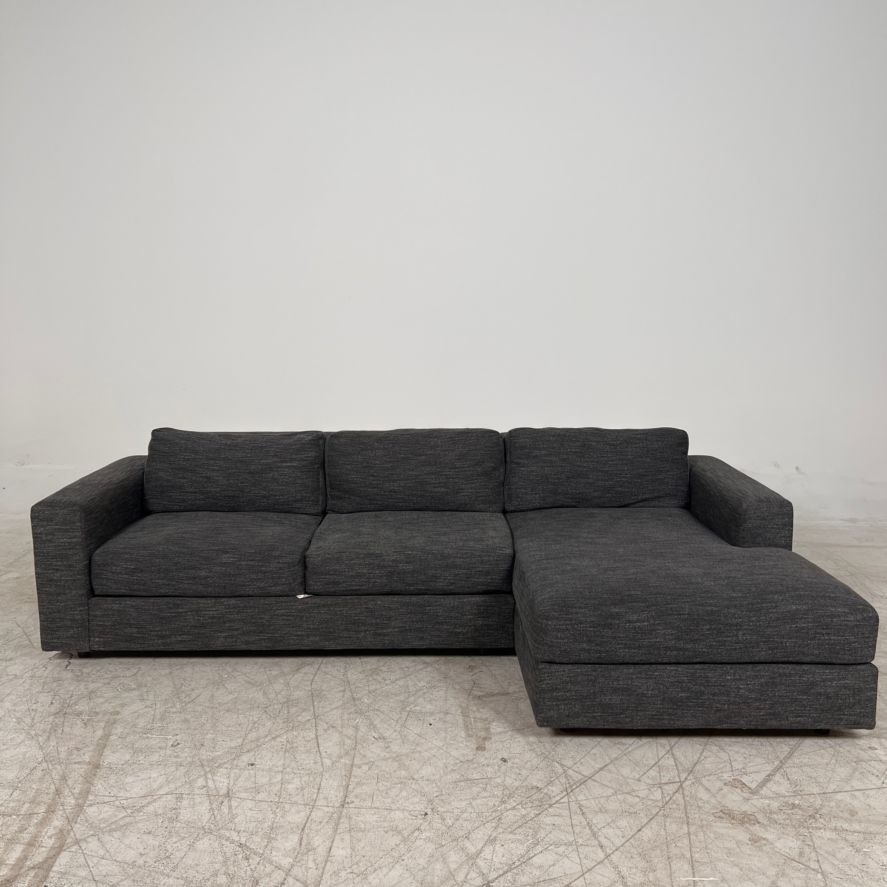 West Elm Urban Sectional. L shaped sofa couch. Delivery available