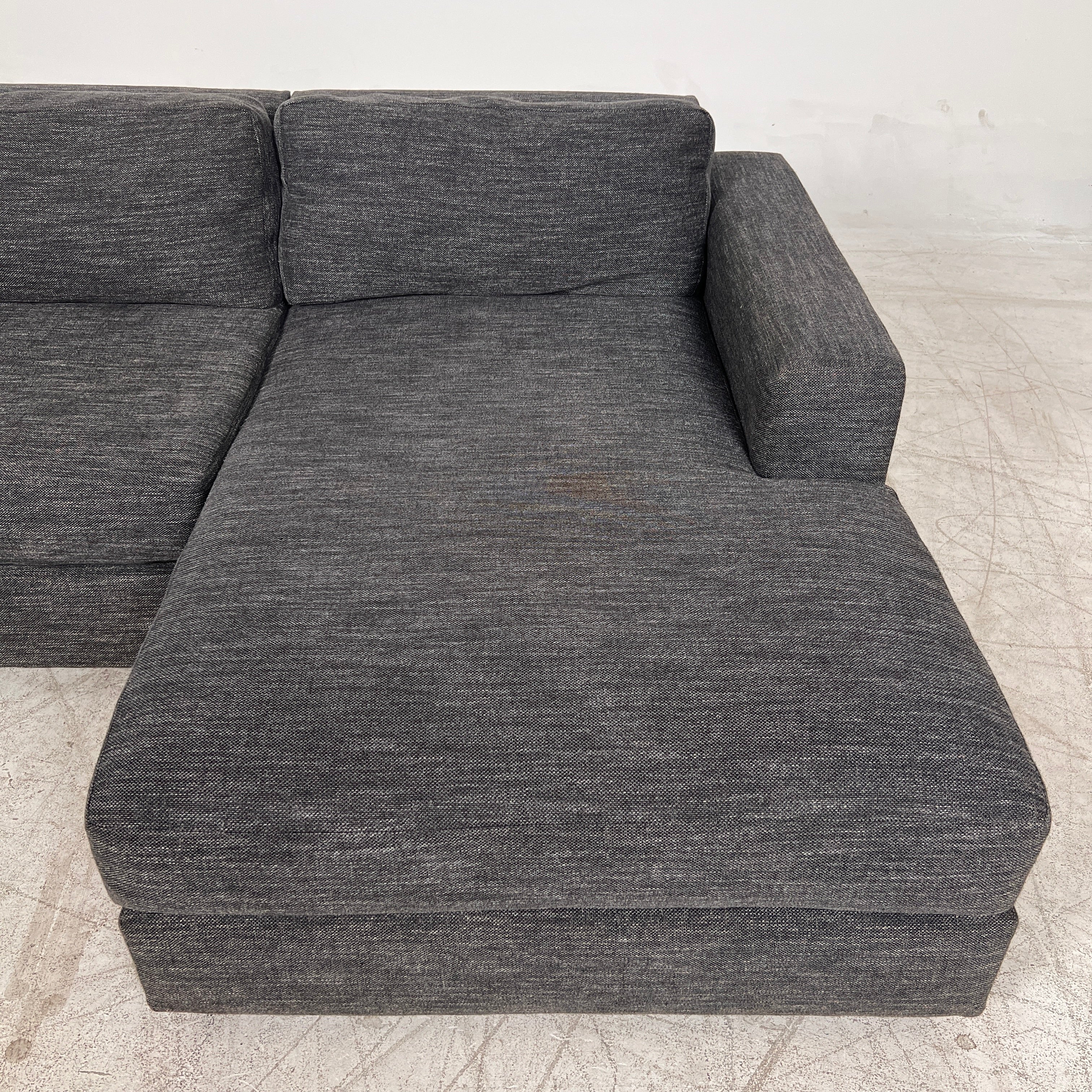 West Elm Urban Sectional. L shaped sofa couch. Delivery available