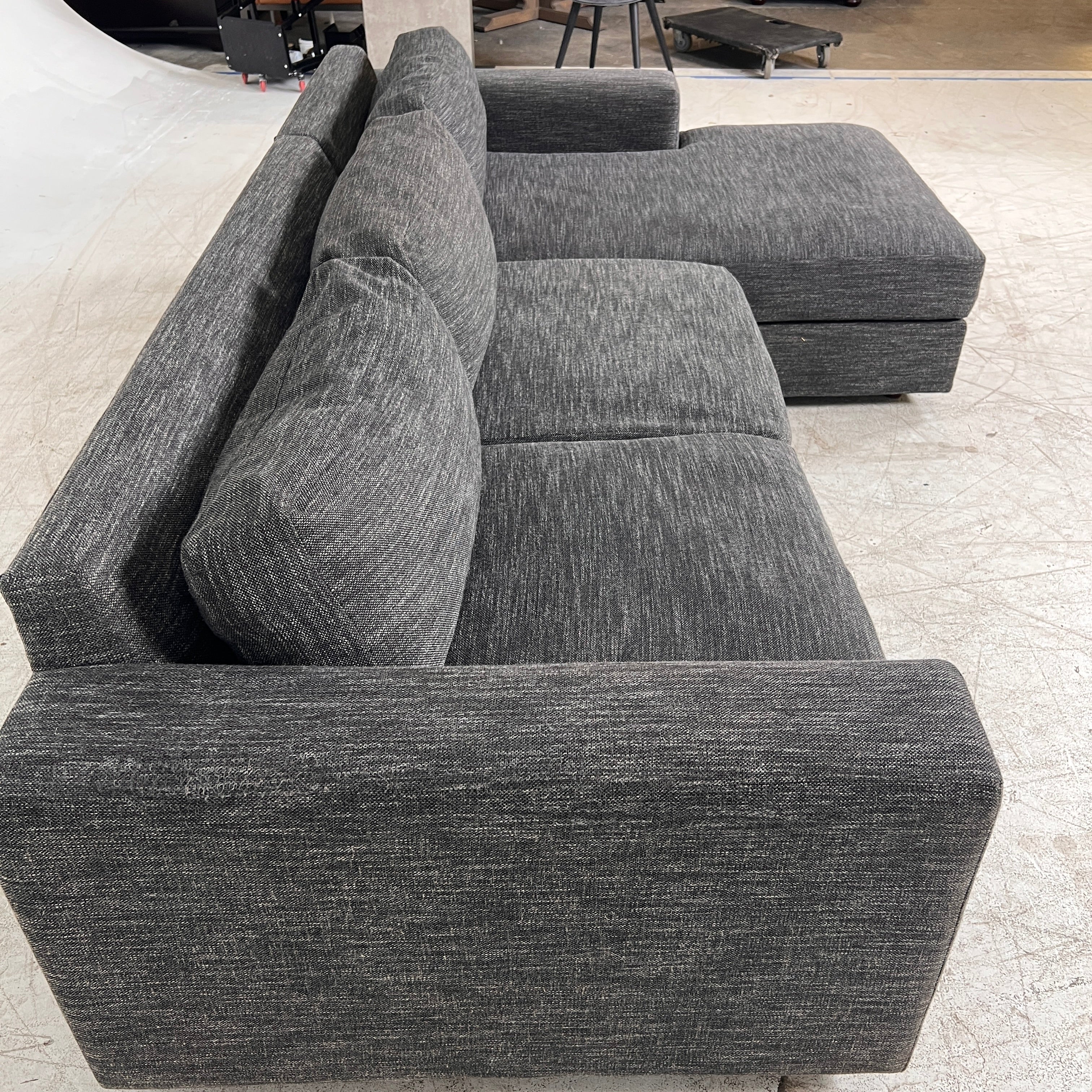 West Elm Urban Sectional. L shaped sofa couch. Delivery available