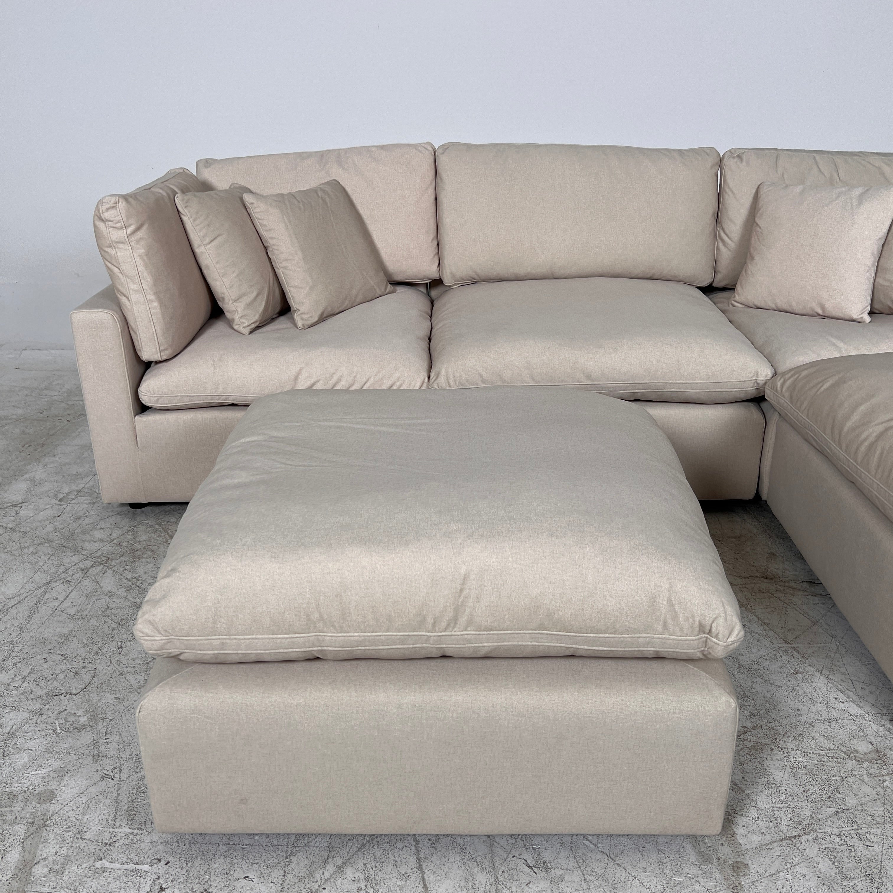 CasaBella Nessa cloud sectional. Modular L shaped sofa couch. Delivery available
