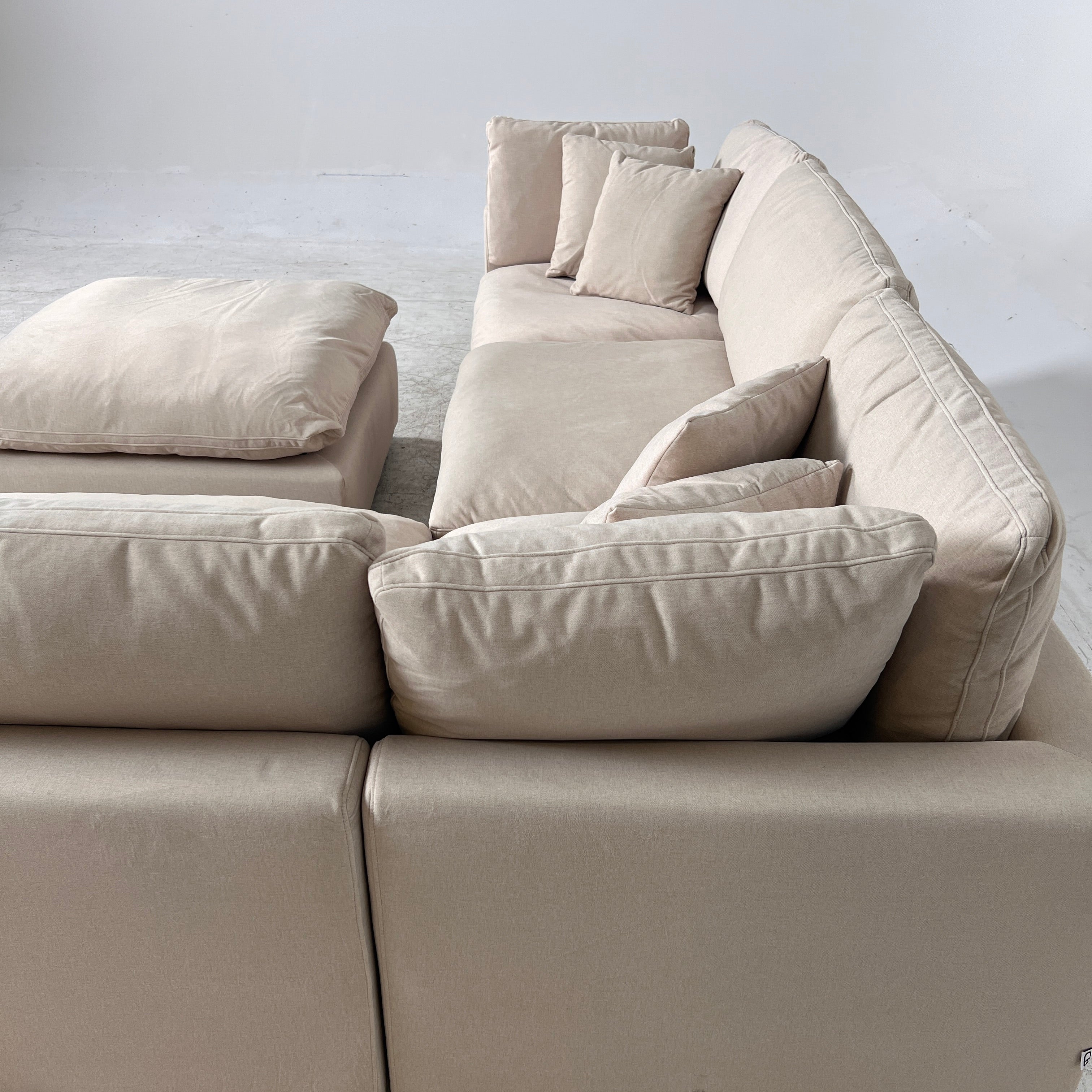 CasaBella Nessa cloud sectional. Modular L shaped sofa couch. Delivery available