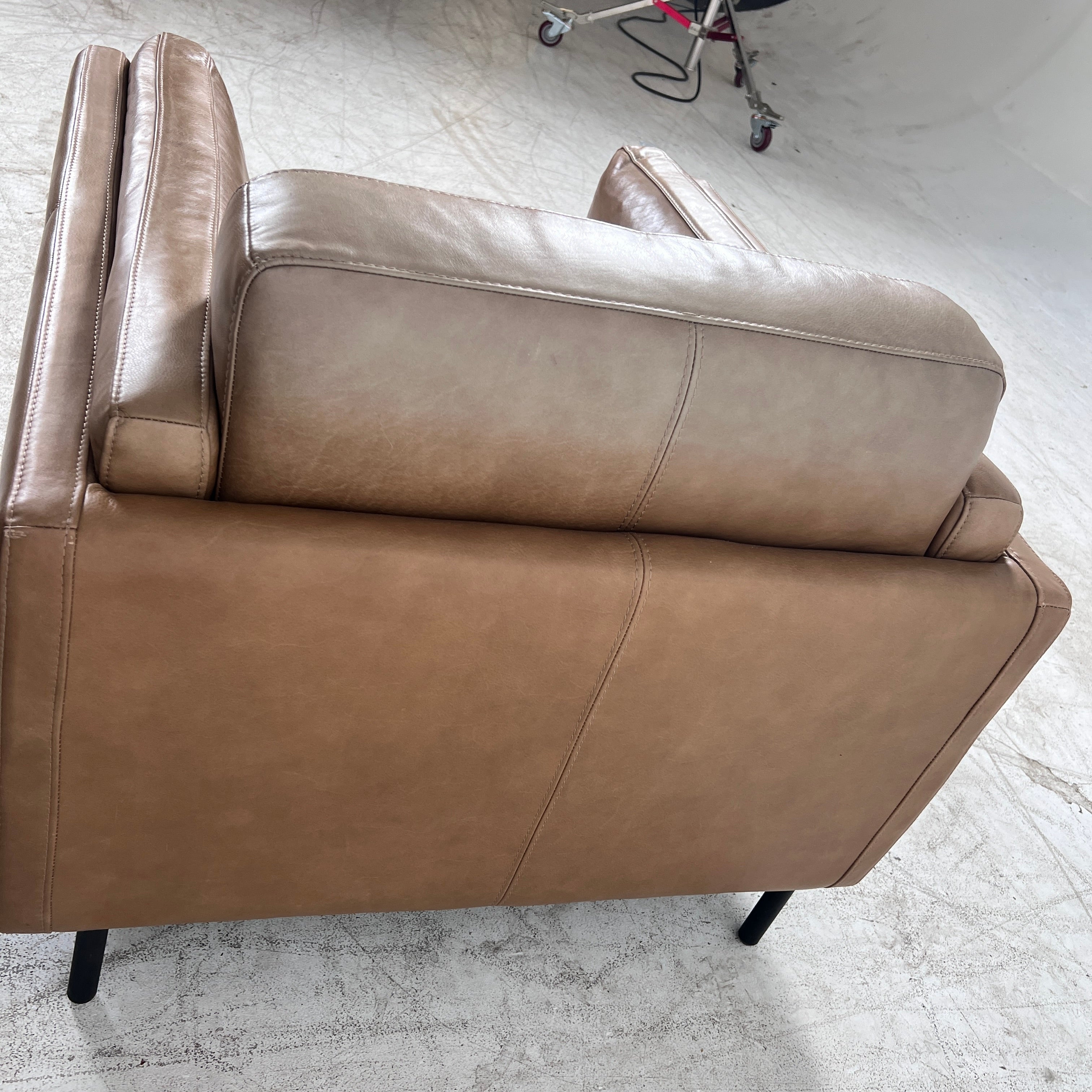 Urban Barn Renfrew leather Chair. Single armchair. Delivery Available